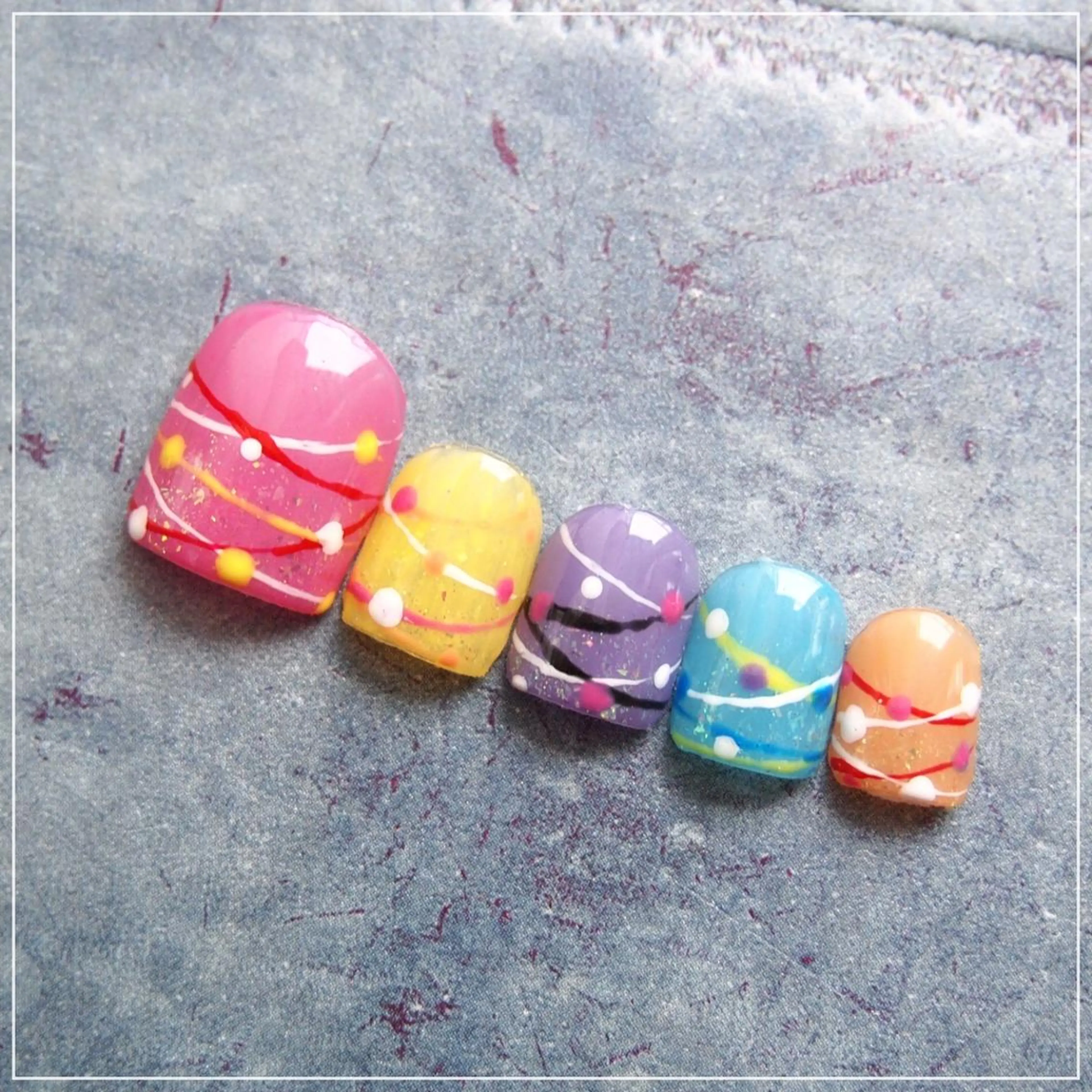 ネイル フットネイル 山田 麻衣のネイルデザイン