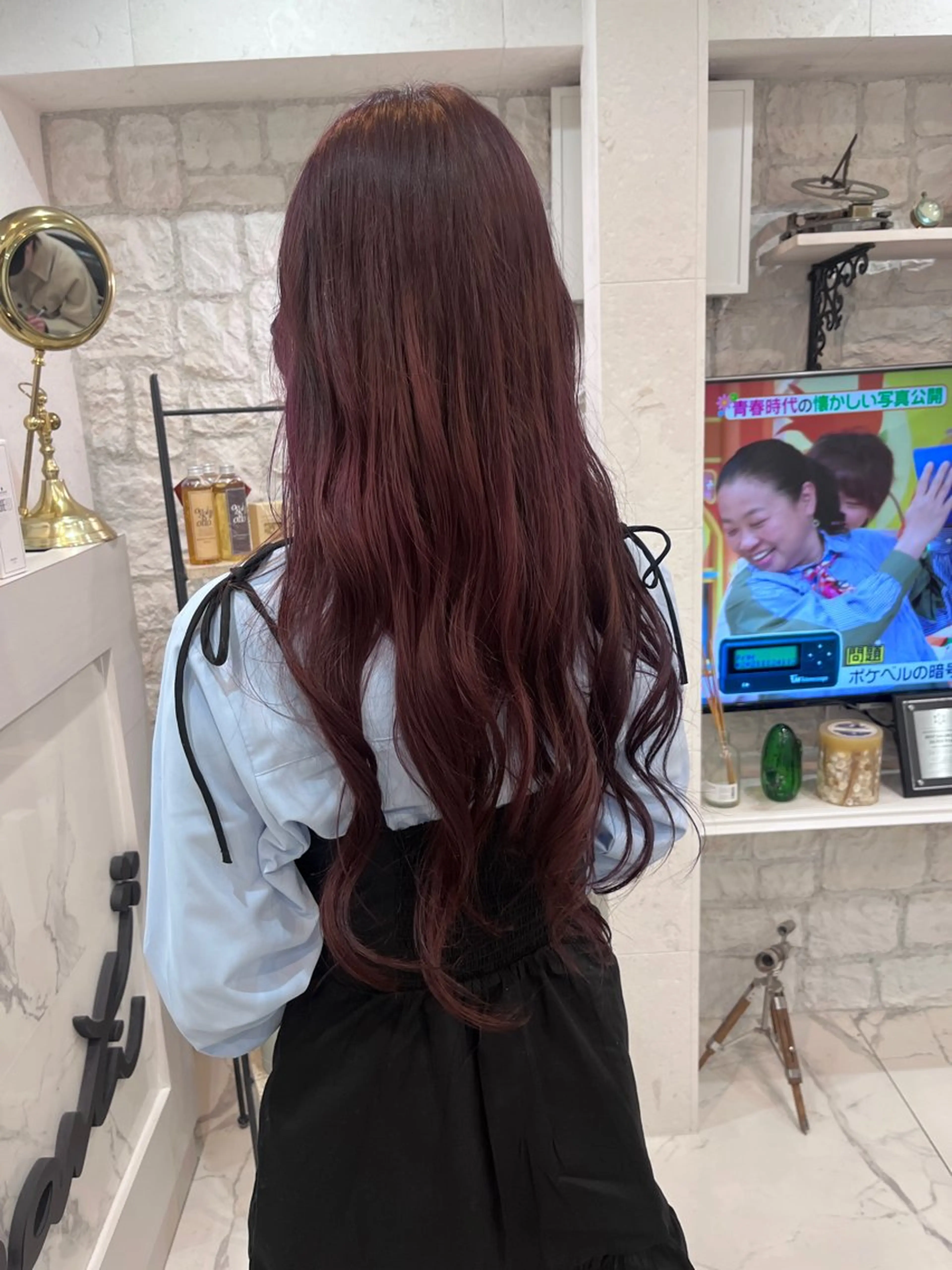 ロング カラー ブラウンカラー ピンクカラー ピンクブラウン 🫧Shanti🫧 ばんだいのヘアスタイル