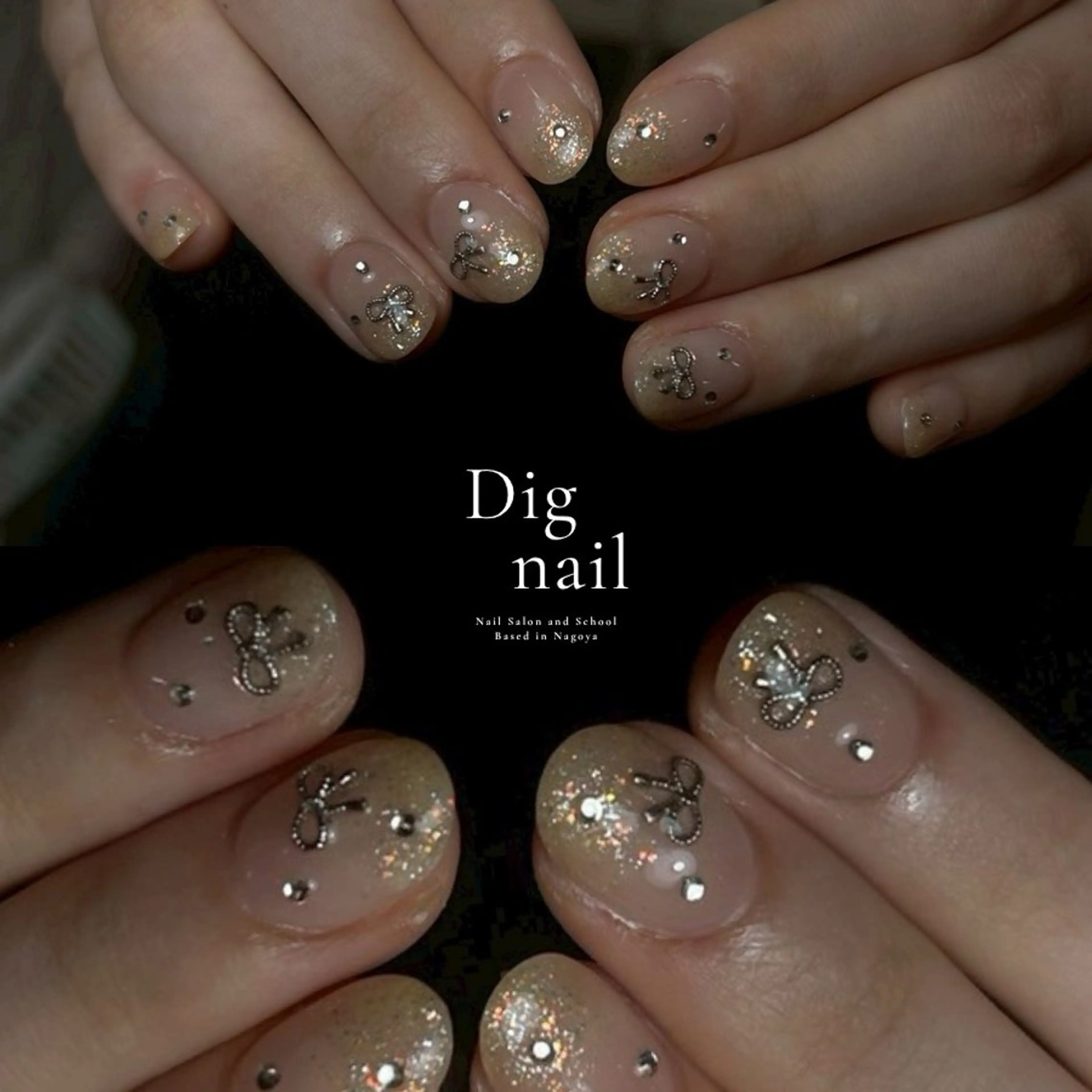 ネイル 長さ出し ジェルネイル 韓国ネイル マグネットネイル 持ち込み ハンドネイル D.d Reinaのネイルデザイン