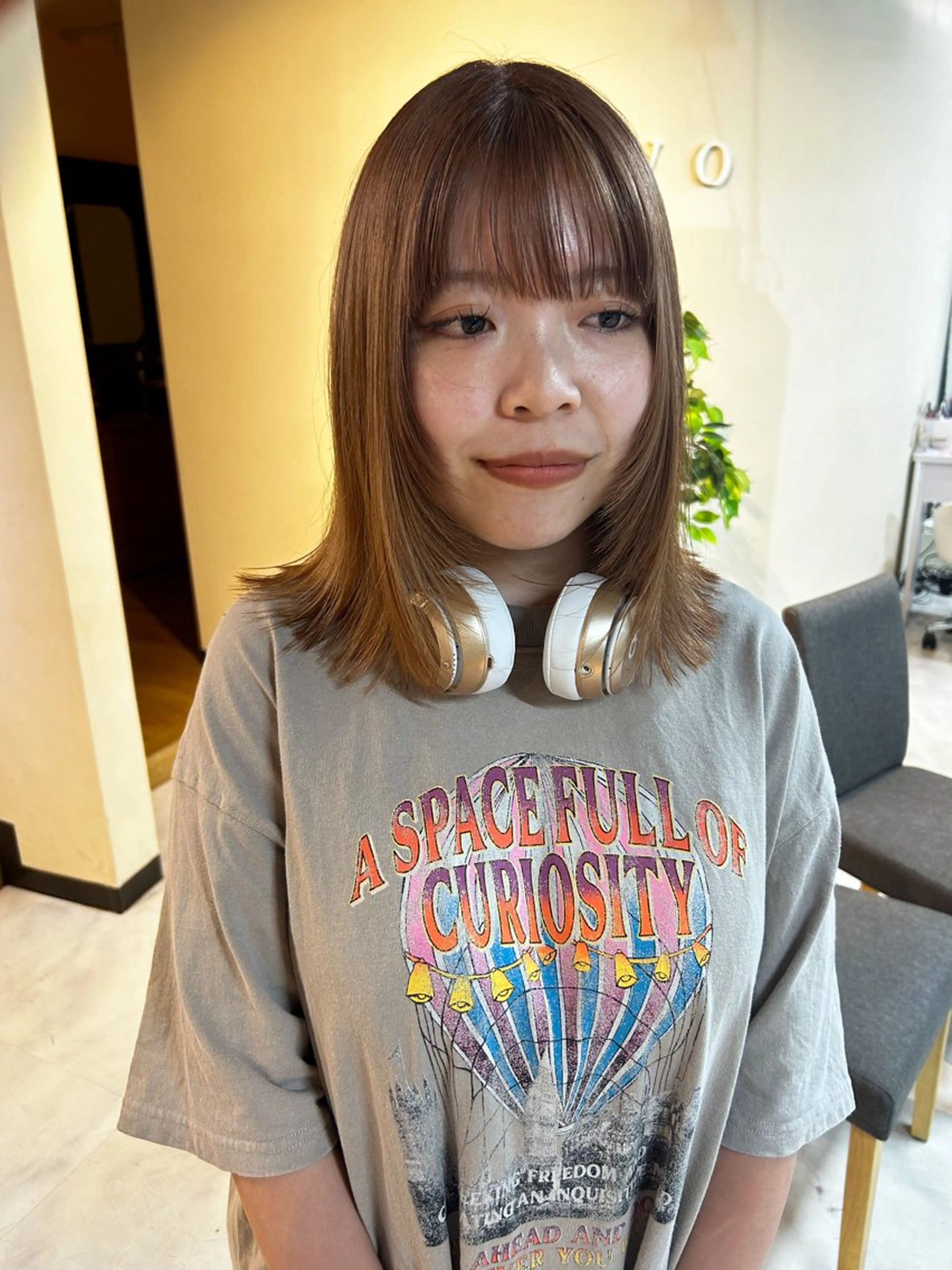 ミディアム レイヤーカット カット ヘアカラー 透明感/レイヤー/ 武士るな🌿‬のヘアスタイル