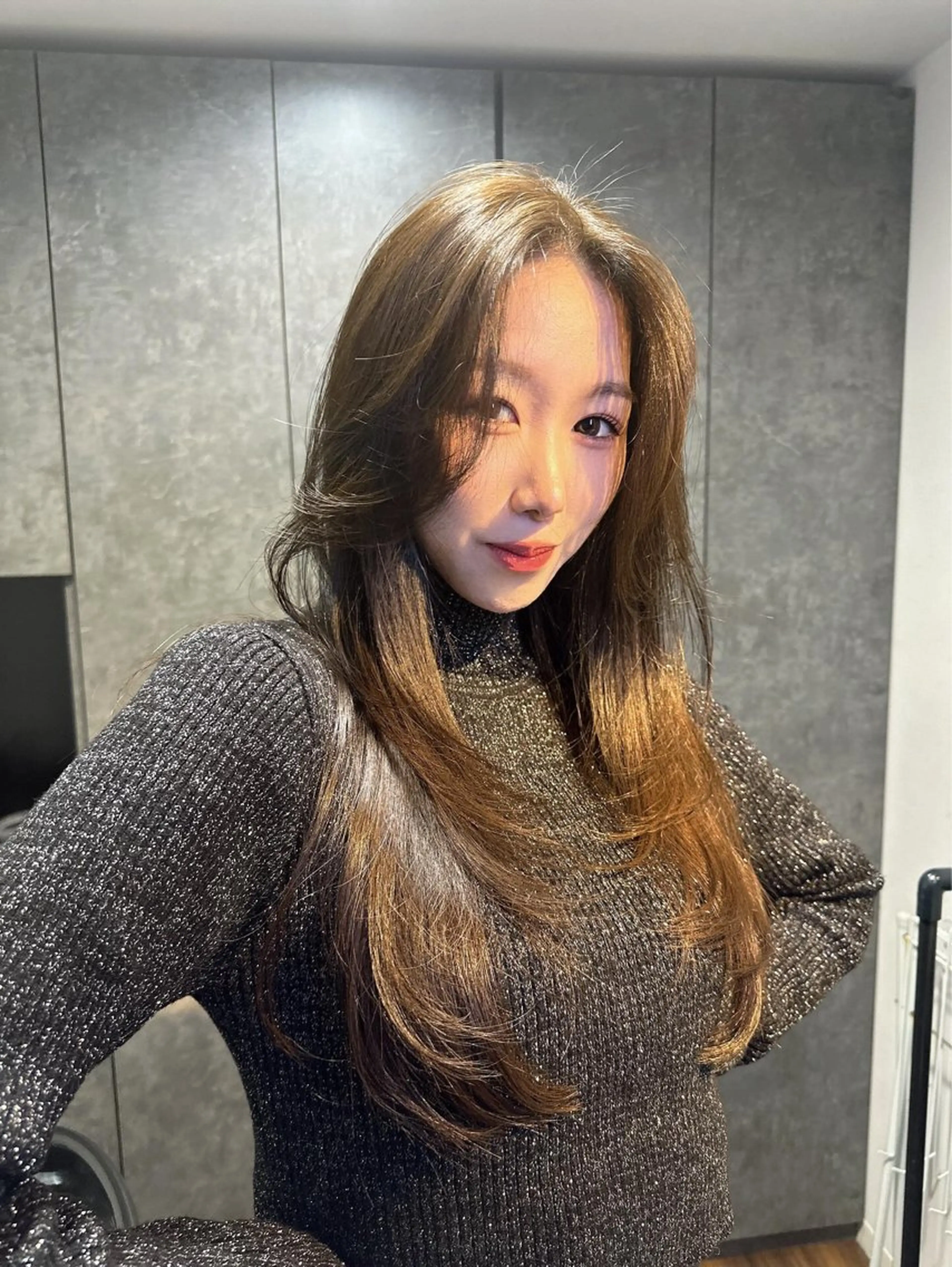 ロング カラー レイヤーカット ワンホンレイヤー ワンホンヘア ワンホンヘア ケラチン/Kaitoのヘアスタイル