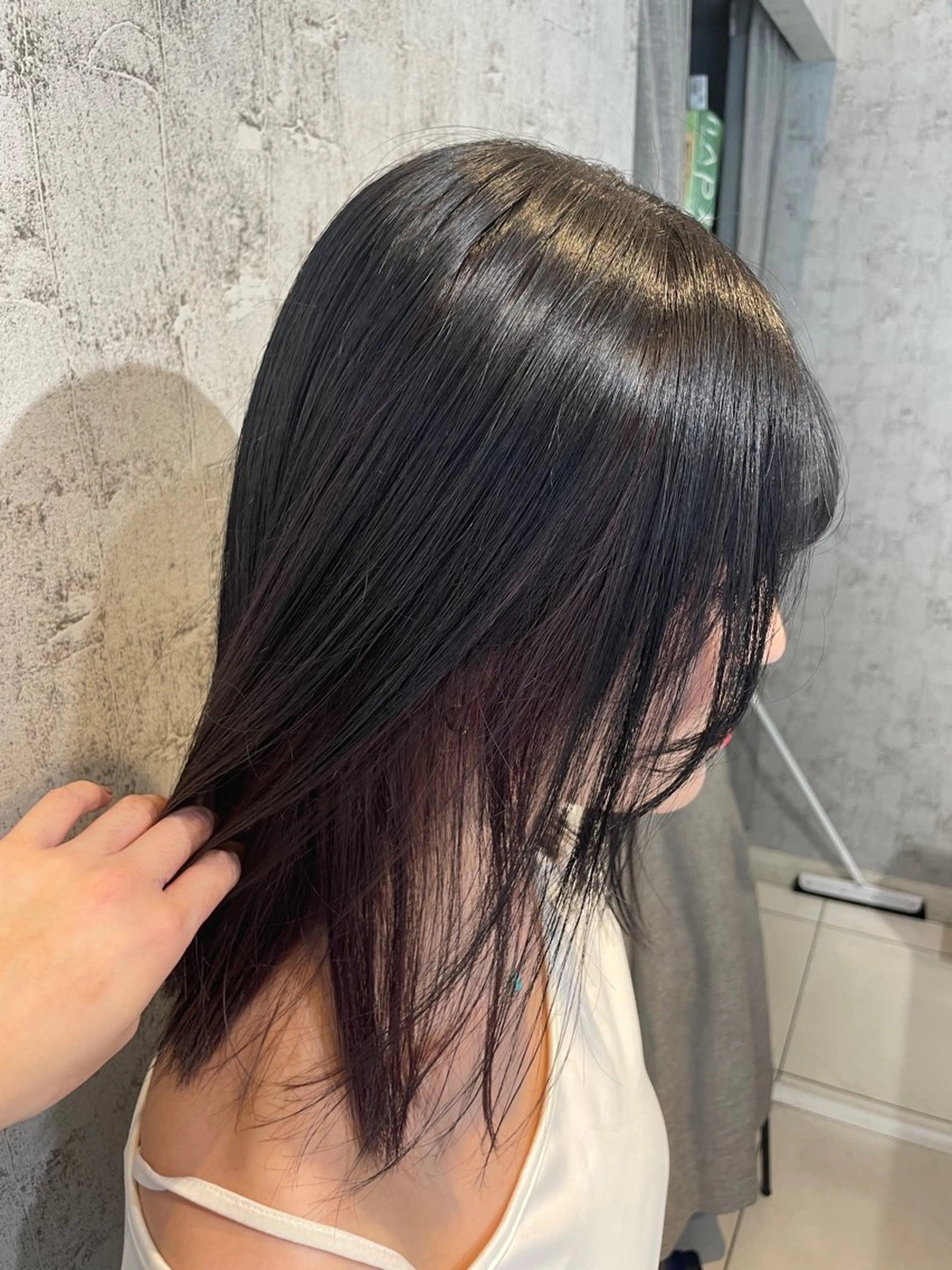 セミロング カラー パープルカラー 🖤sumire🖤 men'sアイブロウのマツエク・マツパデザイン