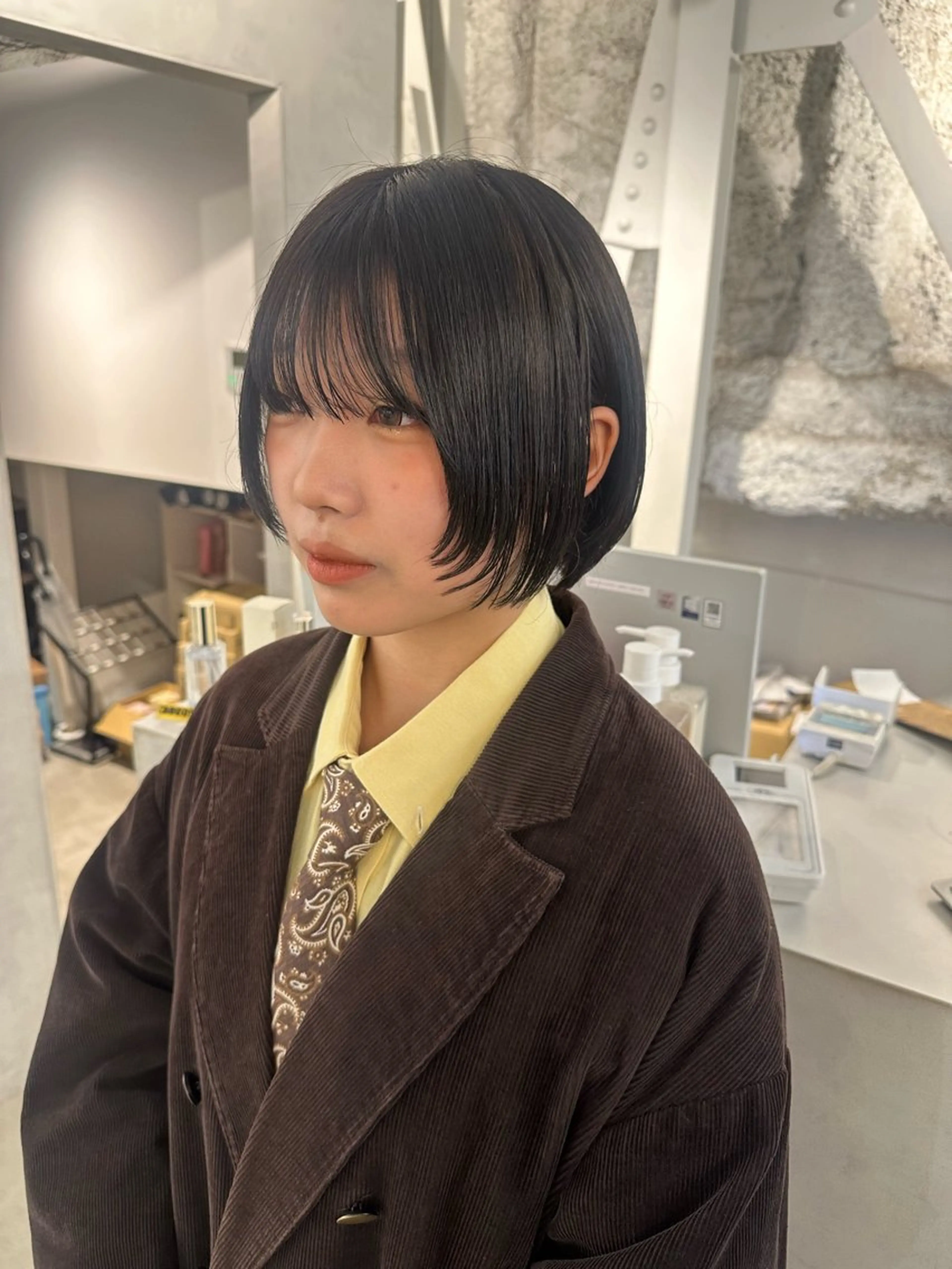 ショート カット ヘアカラー 骨格診断で絶対可愛い ✨丸みショート✨凌弥のヘアスタイル