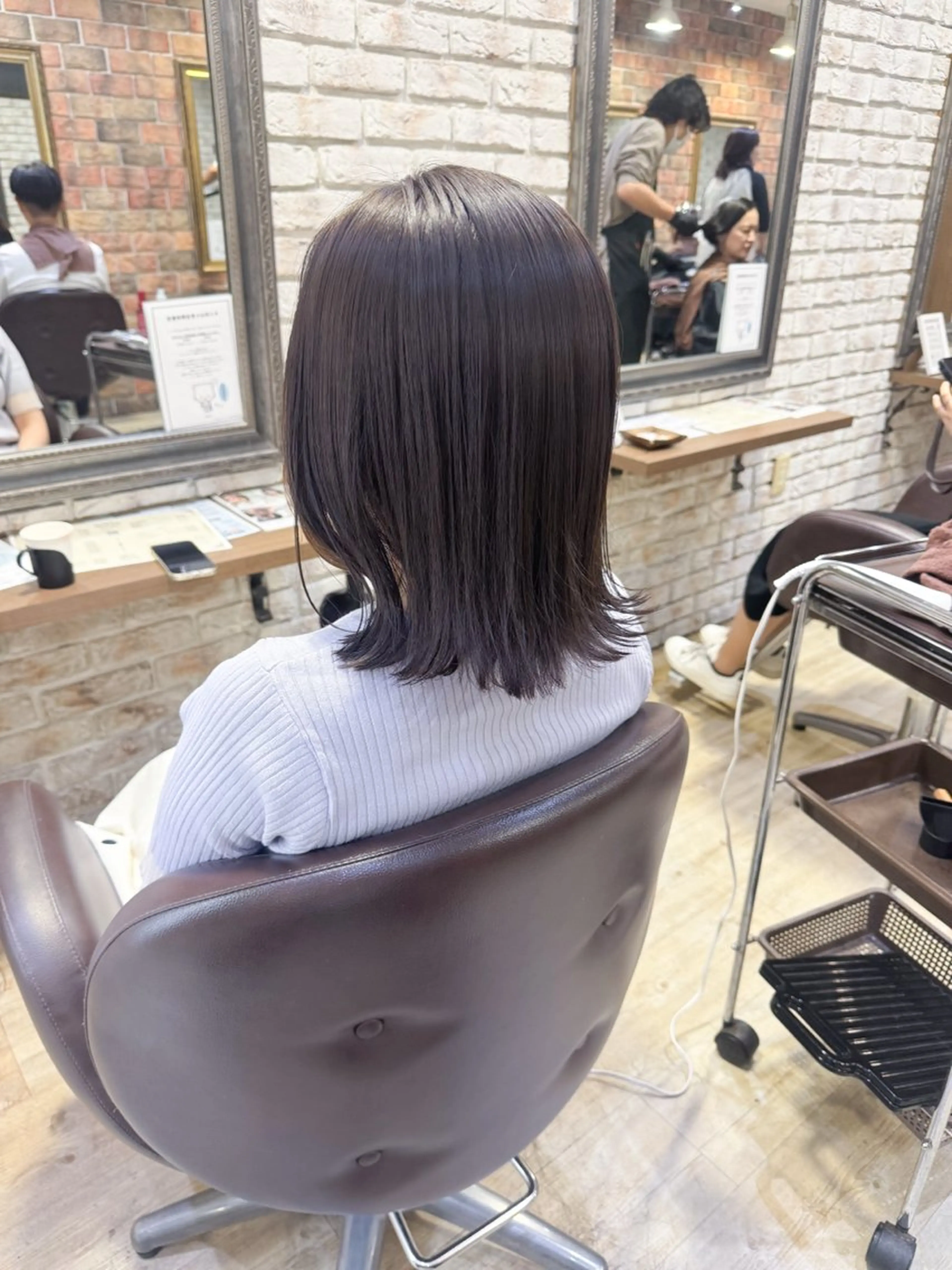 ミディアム ヘアカラー トリートメント 古川 流久のヘアスタイル