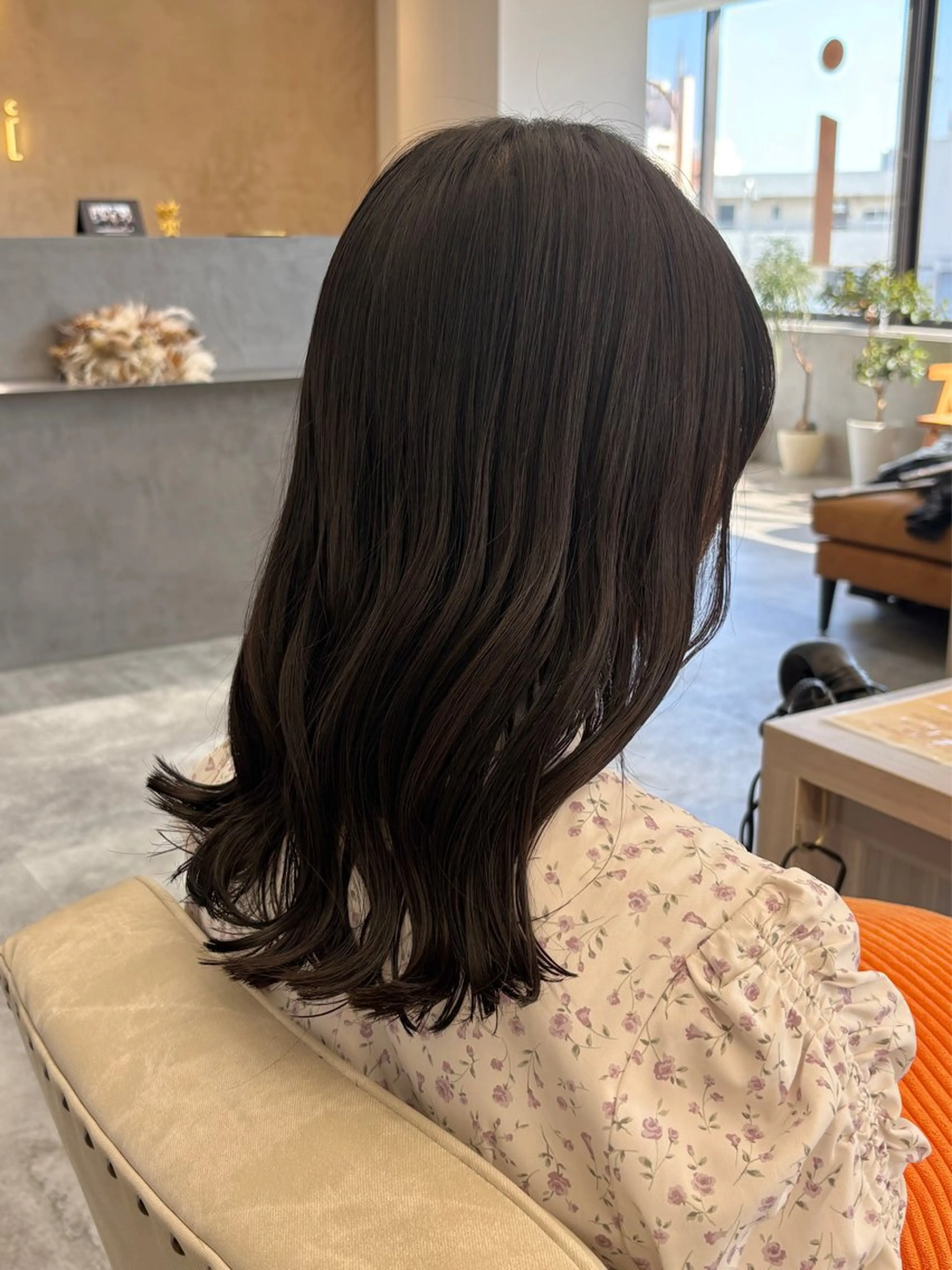 ミディアム 紅葉☘ ̖́- /ボブ/艶カラーのヘアスタイル