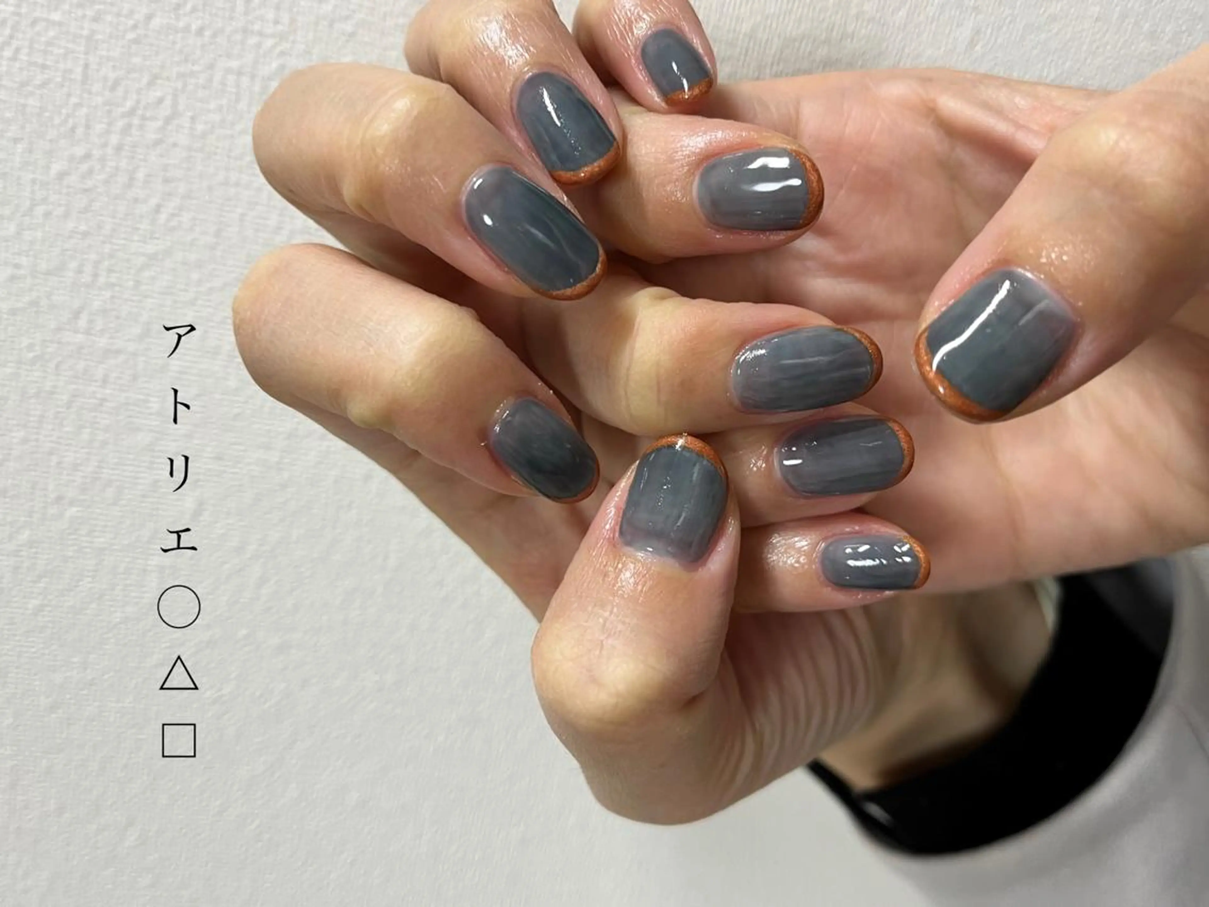 ネイル フレンチネイル ハンドネイル アトリエ ○△□のネイルデザイン