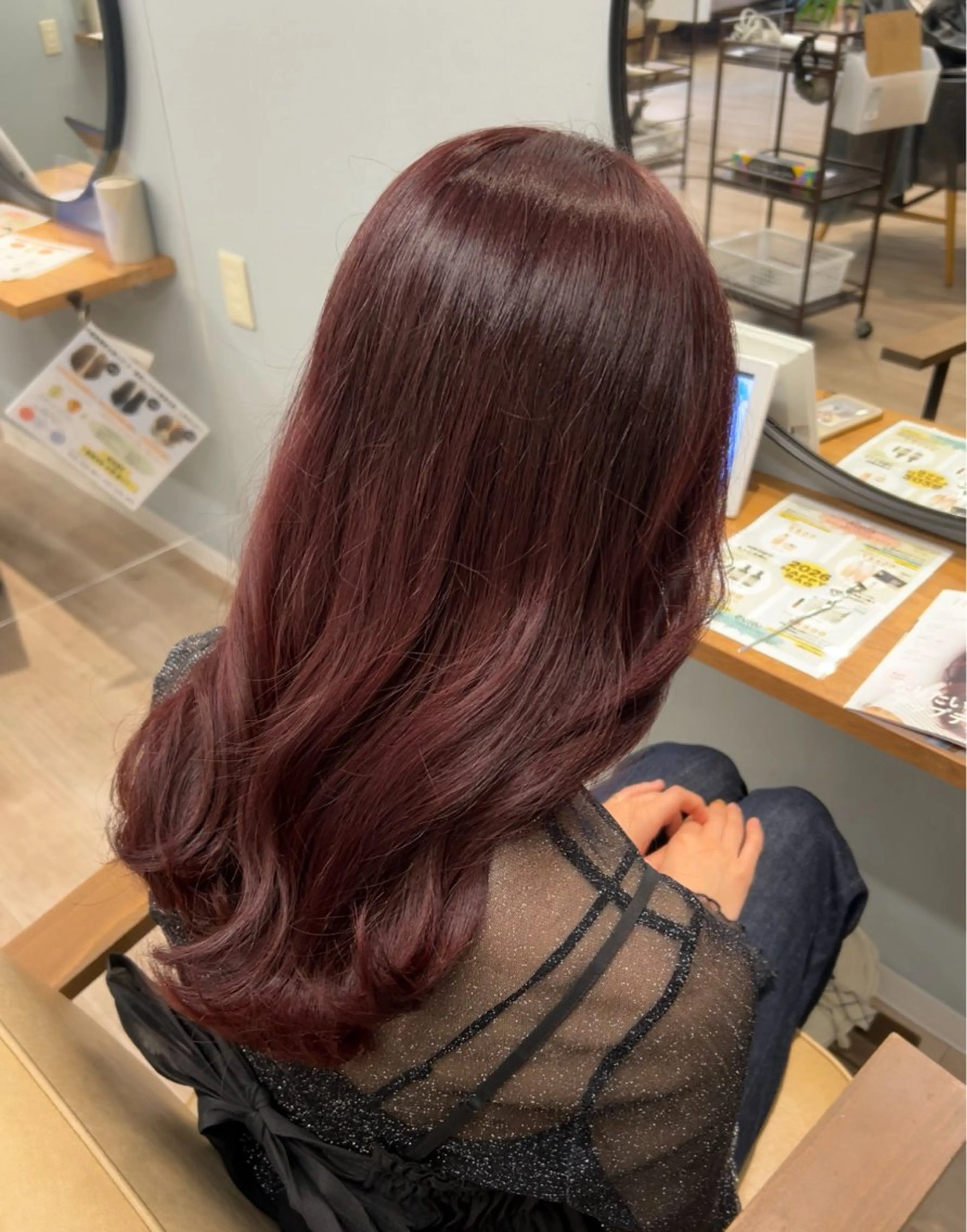 【冬color 】暖色カラー + 4ステップトリートメント🍇🍒の写真