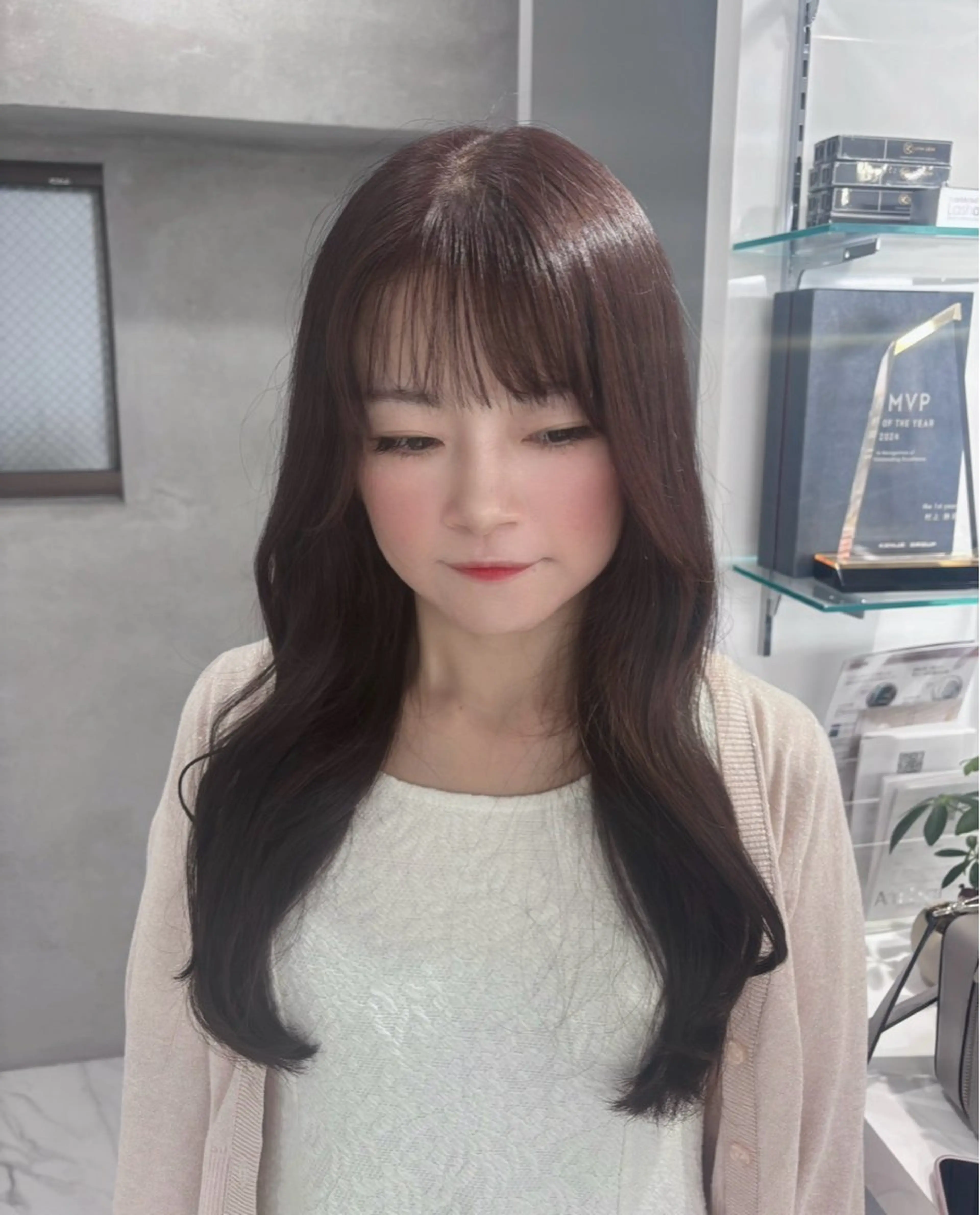 ロング 心愛/天神/レイヤー /透明感カラー/艶髪のヘアスタイル