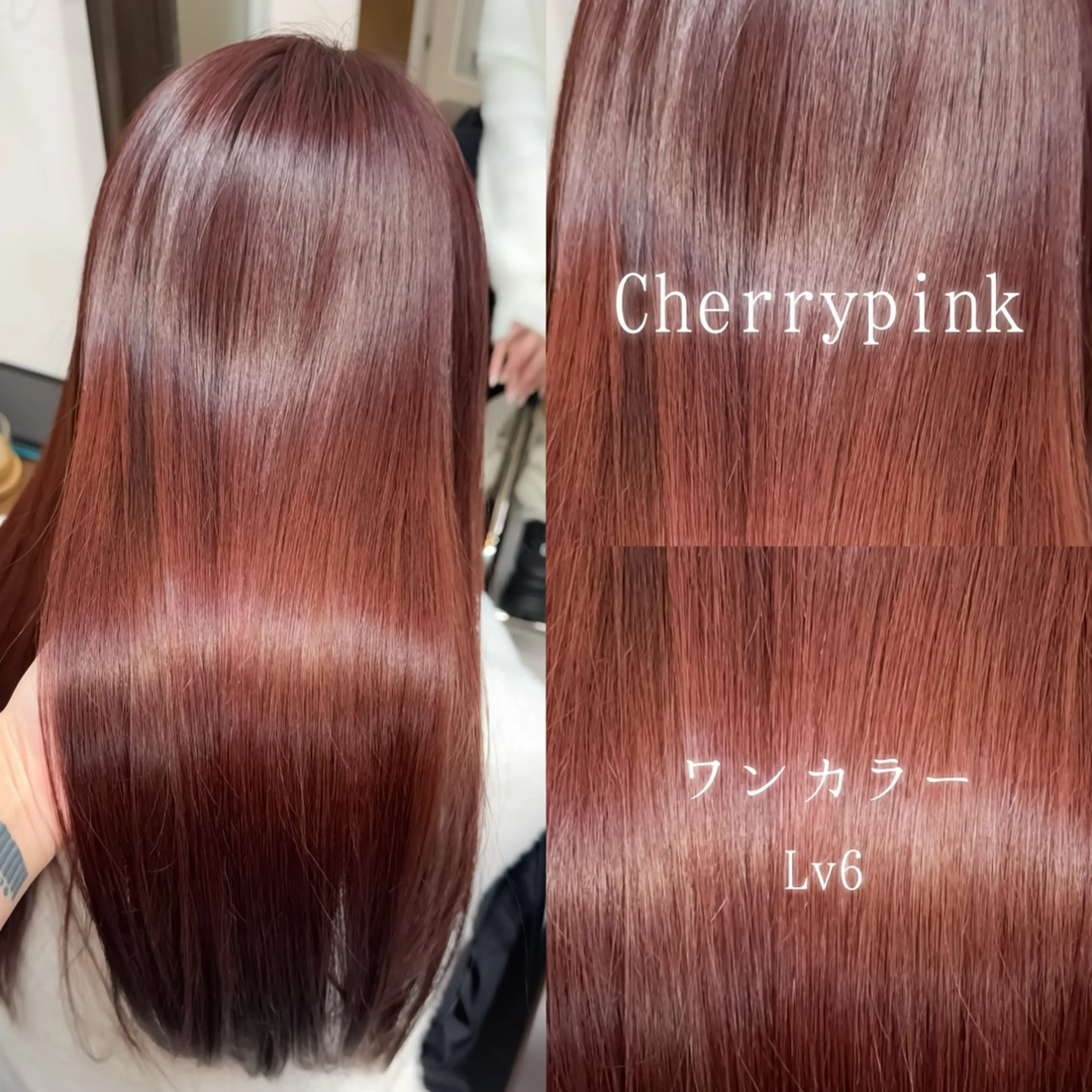 カラー イルミナカラー たぴ。ぱつっとボブ /暖色艶カラー🍒のヘアスタイル