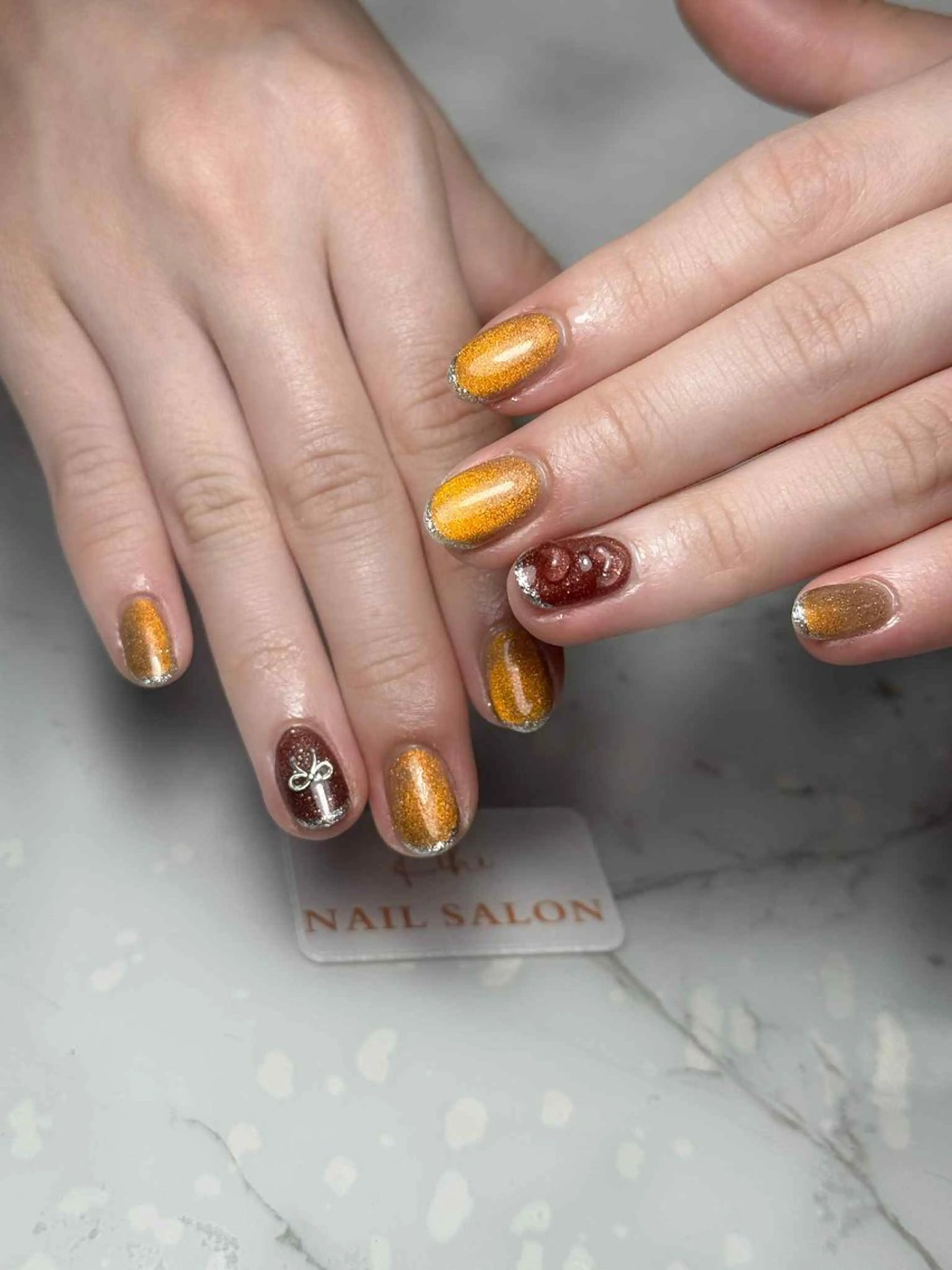 ネイル アートネイル フレンチネイル ジェルネイル グラデーション 韓国ネイル ハンドネイル さくら💮💮 【オフ無料】のネイルデザイン