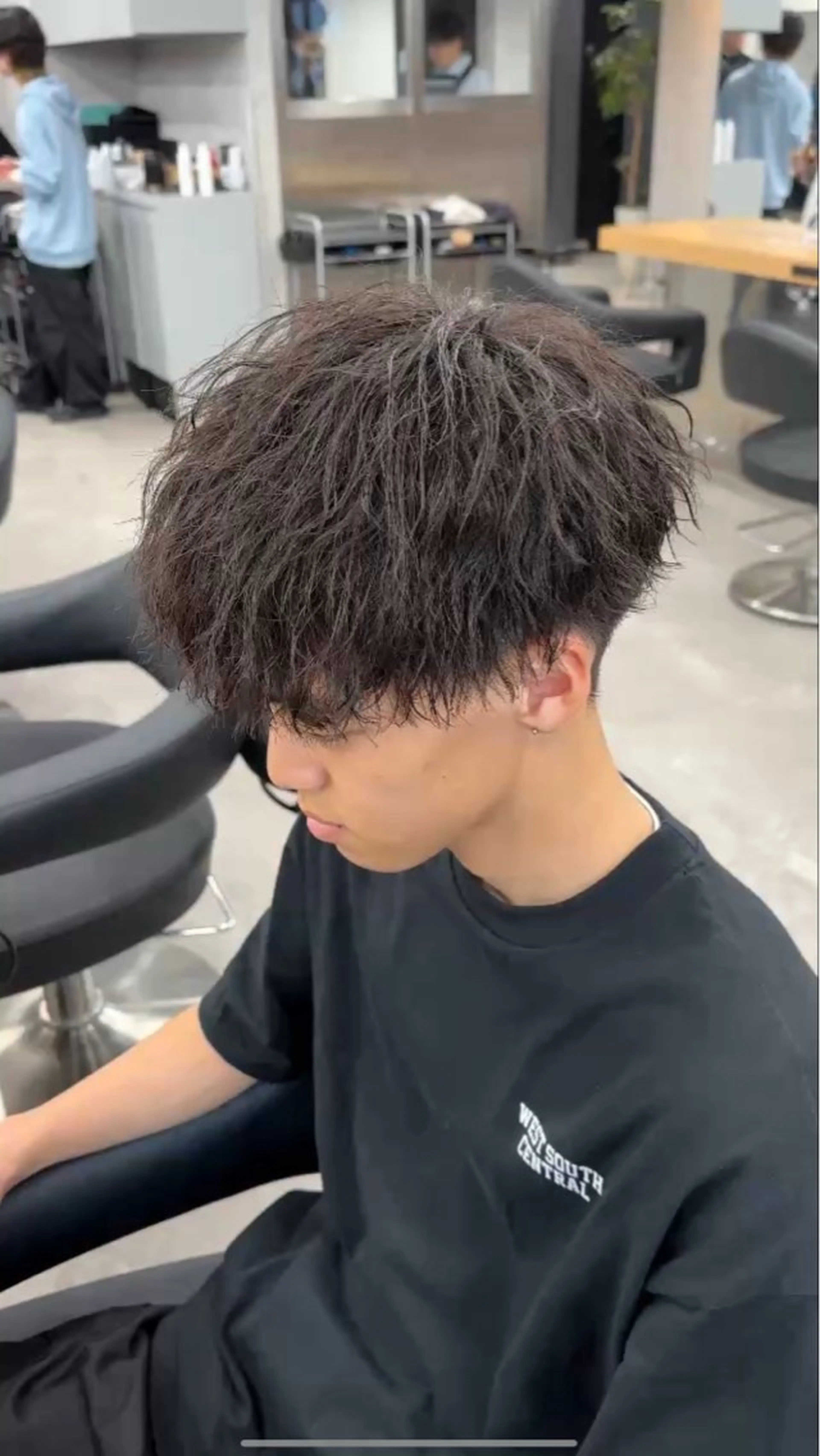 パーマ メンズ 韓国ベージュ🏹 YUTOのヘアスタイル