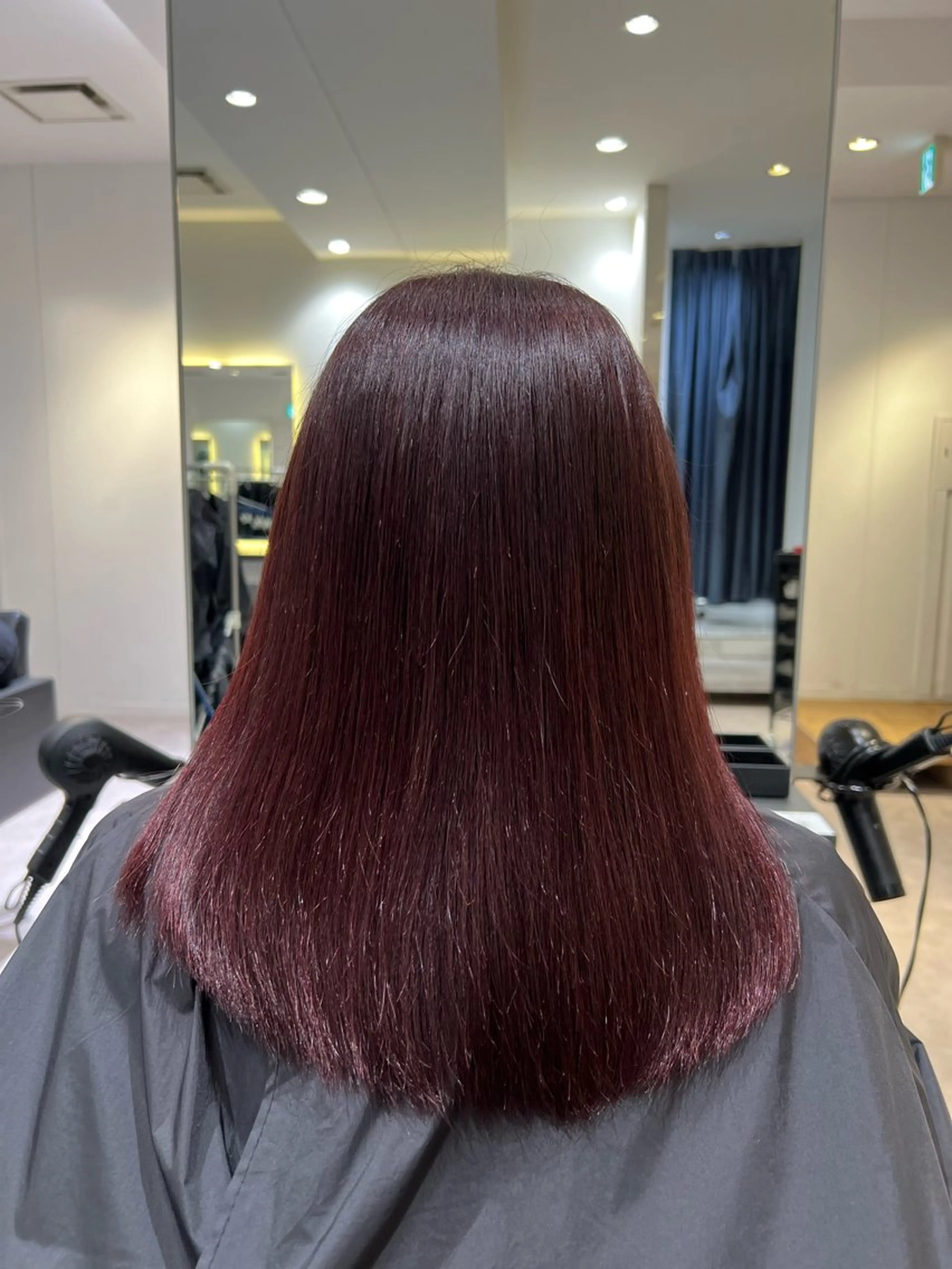 セミロング カラー ブリーチ ブリーチなしカラー ピンクカラー 無料カットモデル/ 似合わせカット/荒砂のヘアスタイル