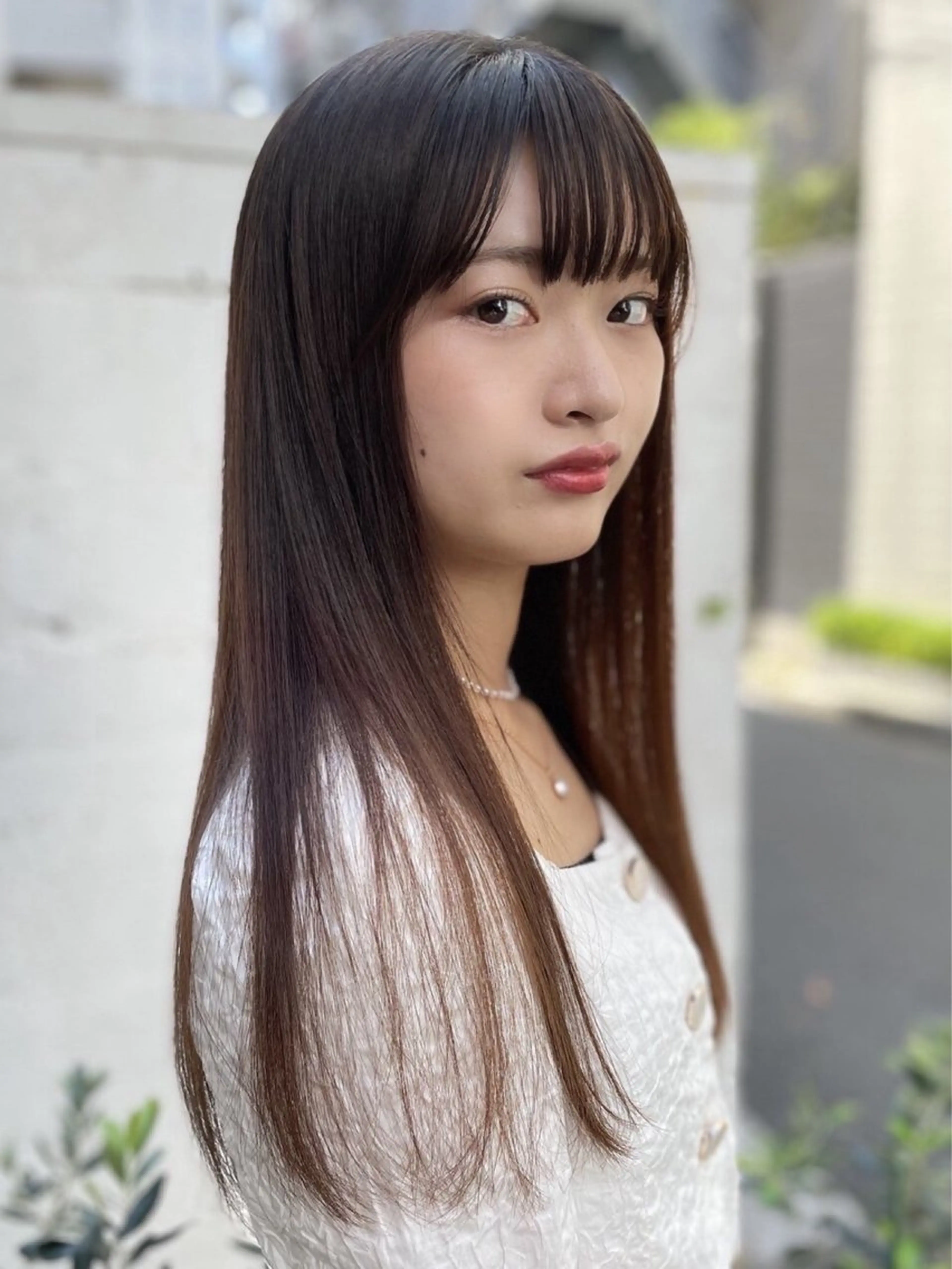 ロング 縮毛矯正 トリートメント カット トリートメント ツヤ美髪💐 髪質改善/高山愛来のヘアスタイル