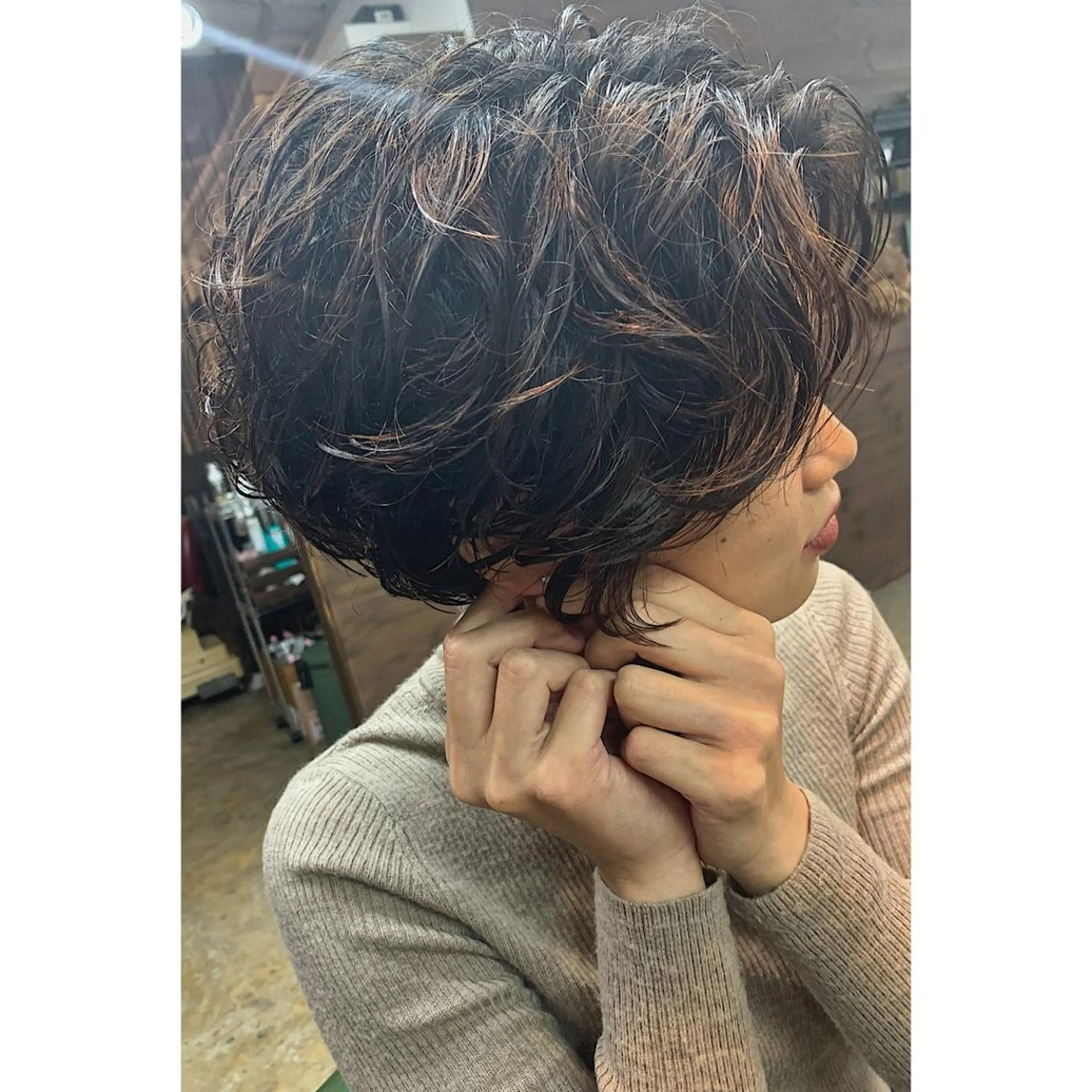 ショート パーマ ショートヘア パーマ hair design girl所属・［girl］ MIKIのヘアスタイル