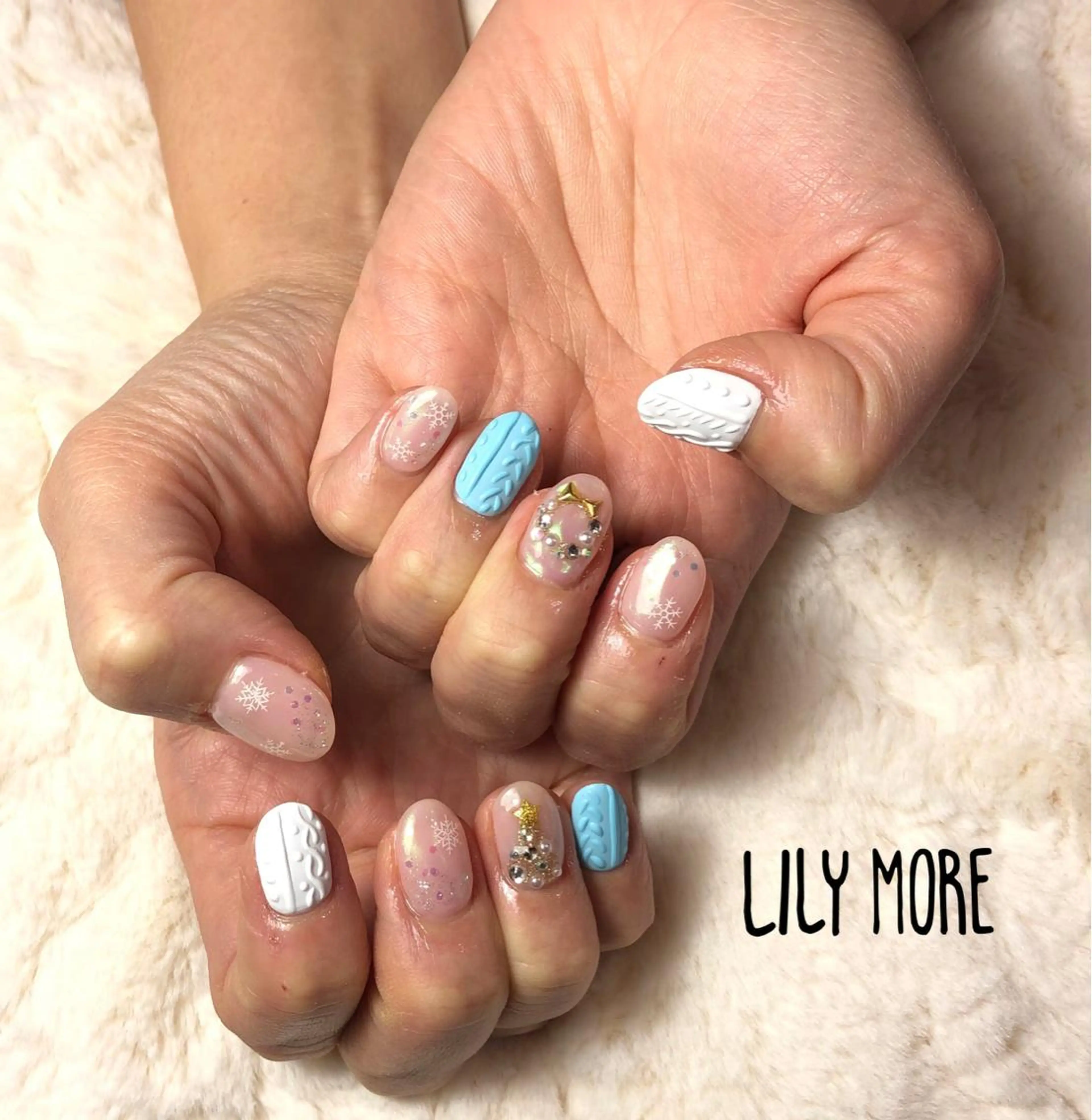 ネイル 冬ネイル クリスマス Lily closetのネイルデザイン
