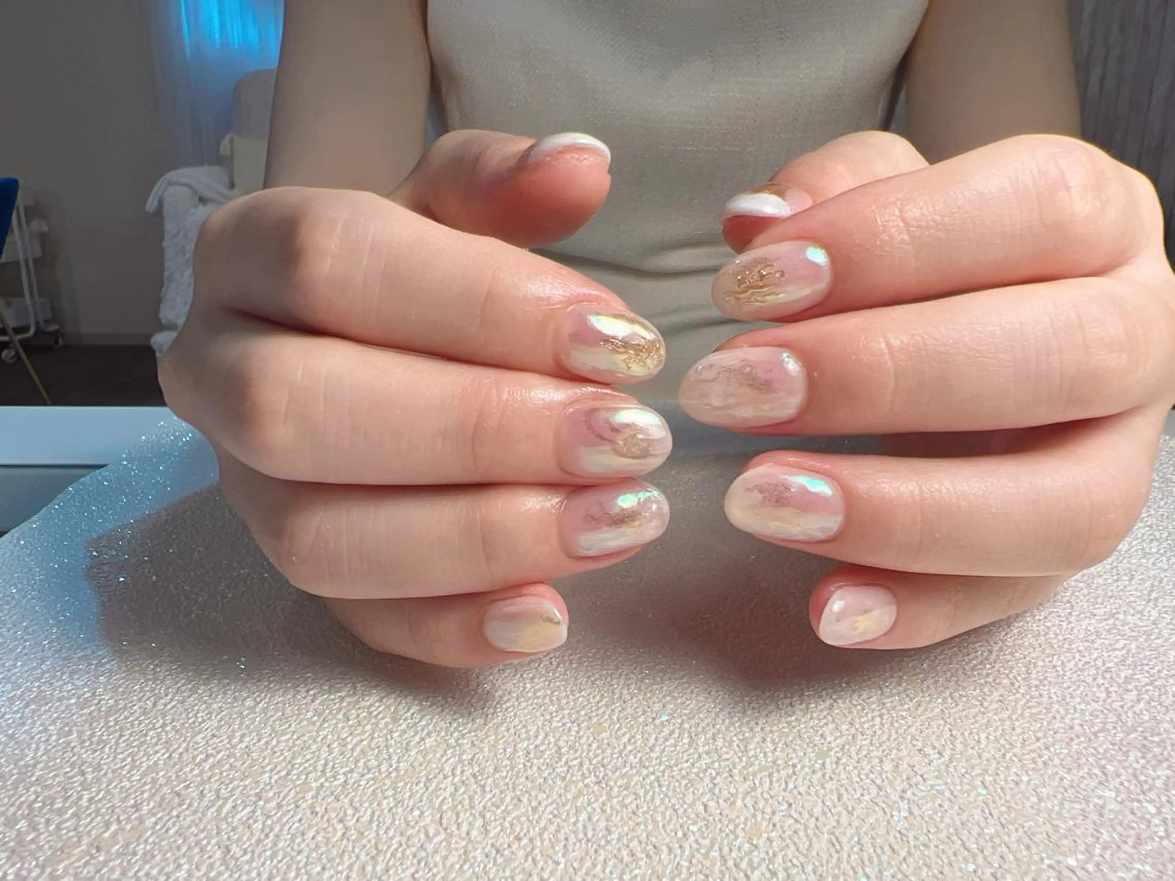 カラー ネイル アートネイル 長さ出し フラッシュネイル ジェルネイル 氷ネイル・うるうるネイル You&Me Yukiのネイルデザイン