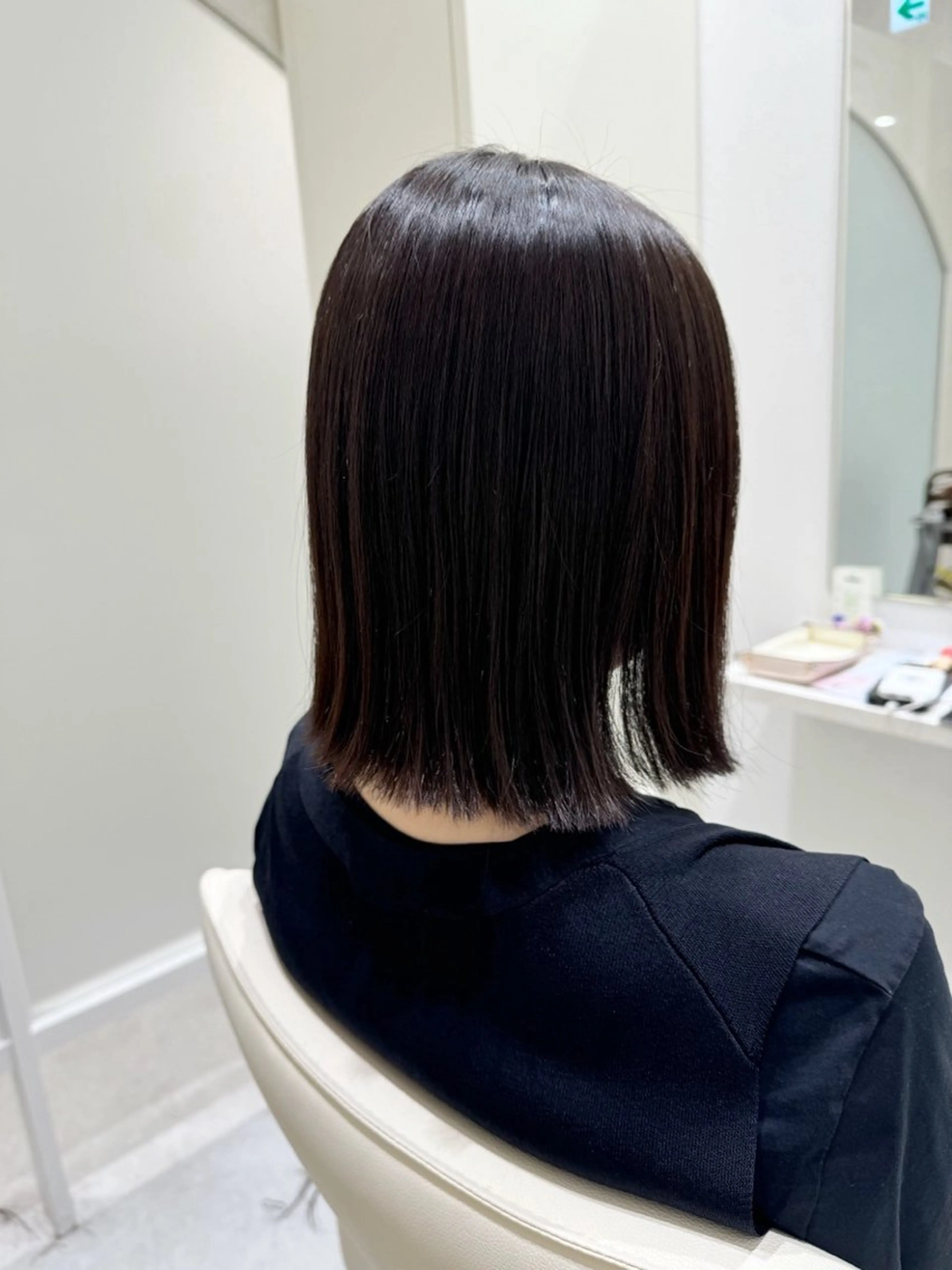 ミディアム パーマ ボブ 酸性ストレート ストレートパーマ カット 縮毛矯正 ボブ支持率NO1 🌈CHIKAのヘアスタイル