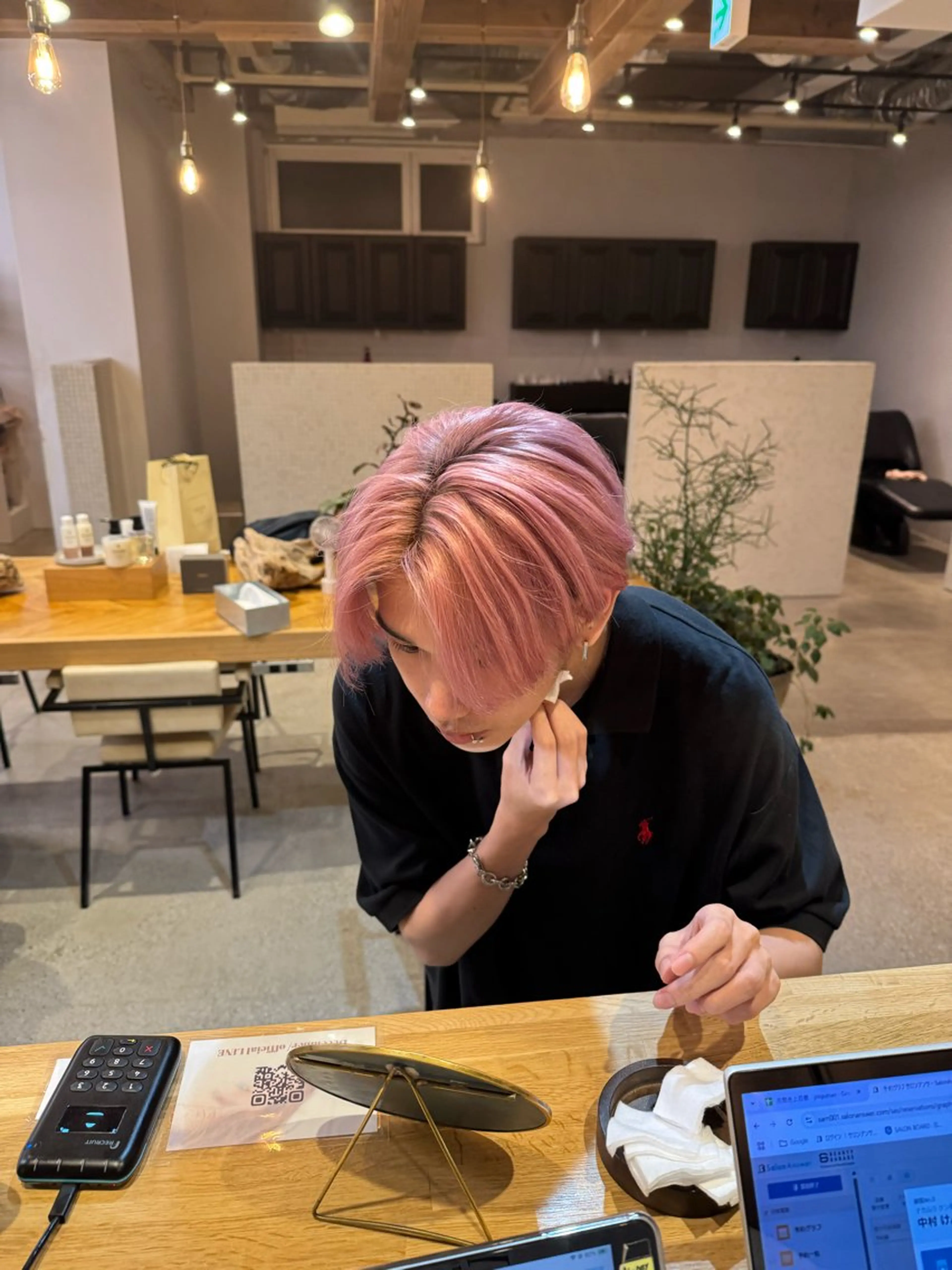 ショート カラー メンズ December/jingumae所属・メンズパーマ 特化うえちりくのヘアスタイル