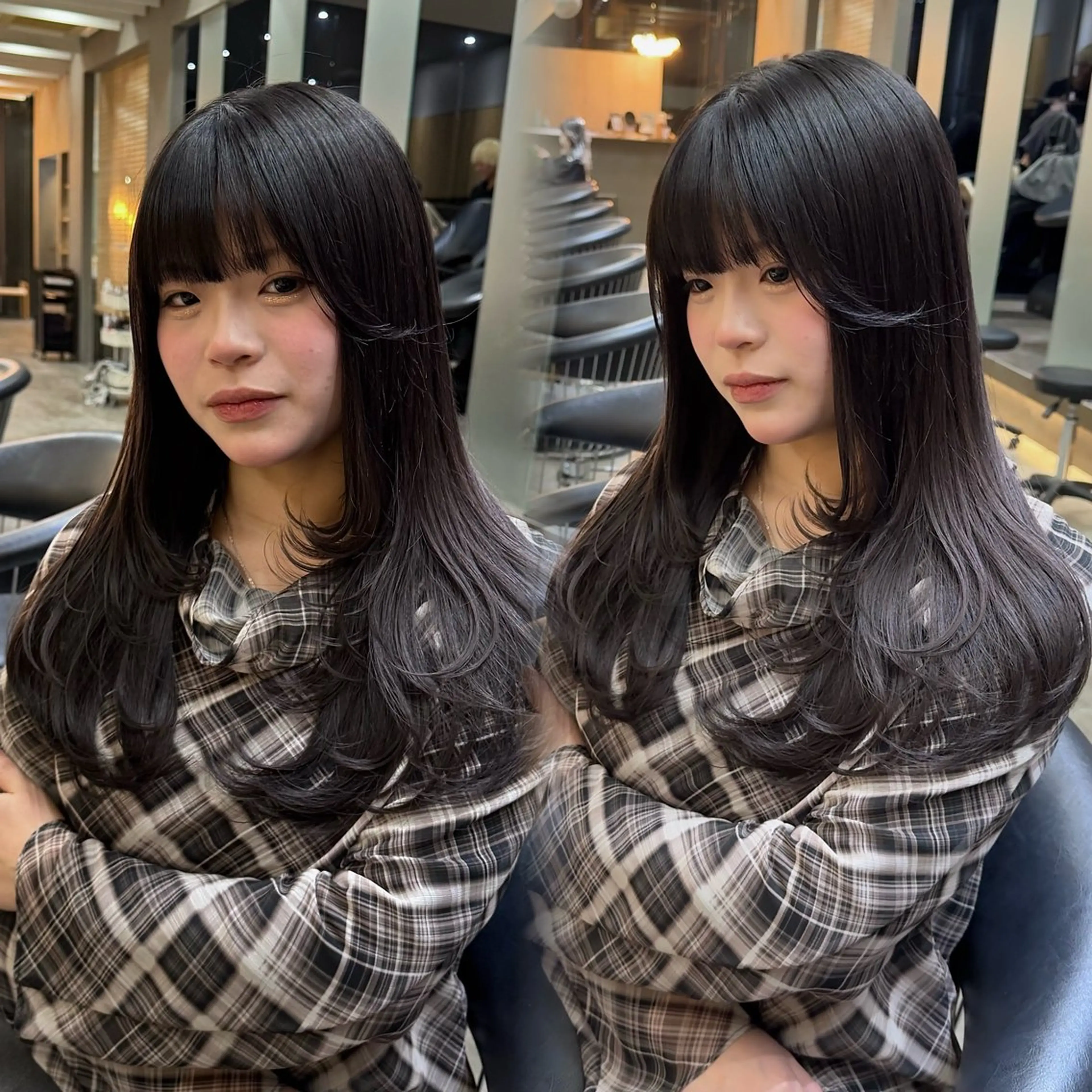 【平日限定❤️】似合わせカット➕透明感カラー🌟➕超音波アイロン付き保湿トリートメント/コテ巻き付き♡ボブ/レイヤーの写真