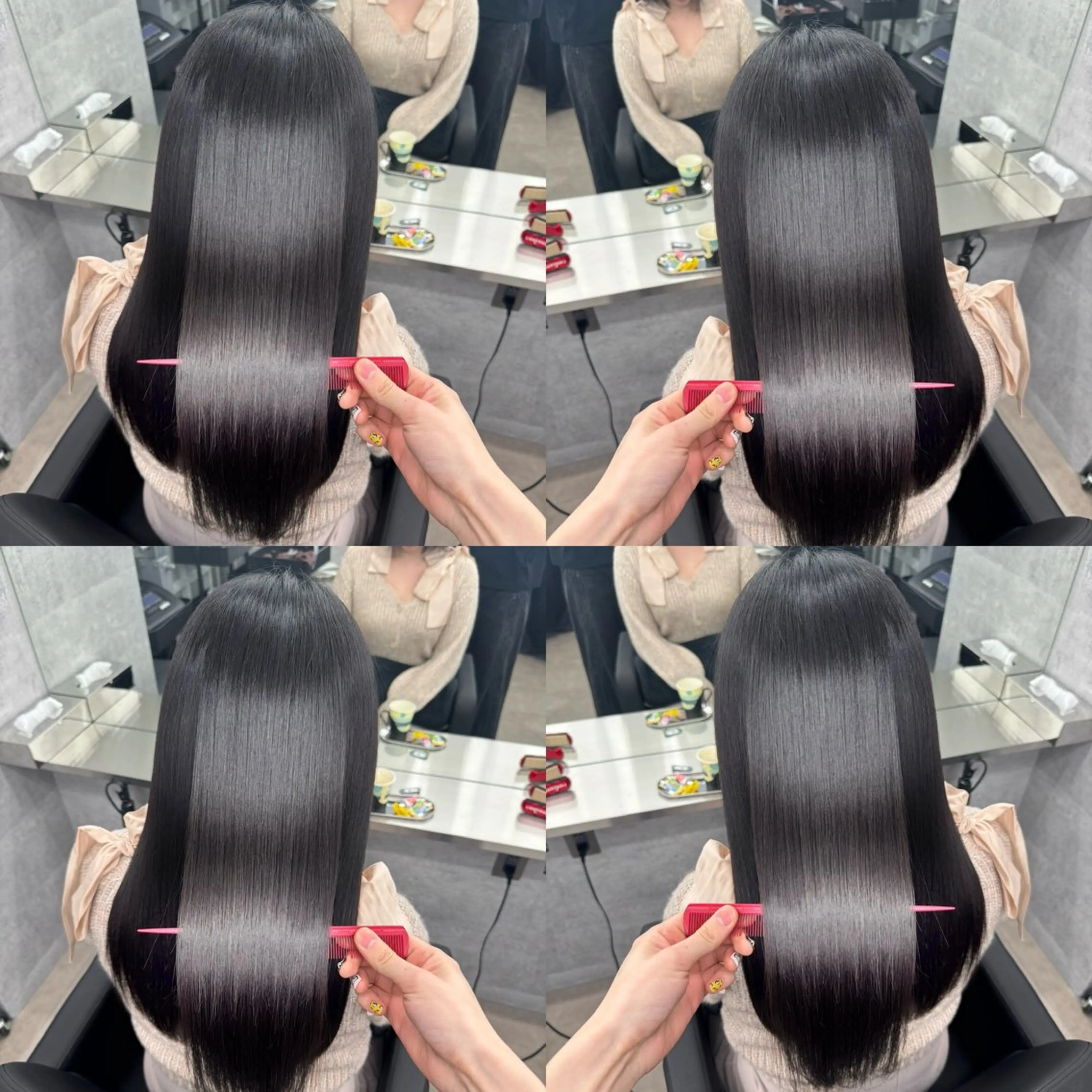 セミロング 髪質改善 似合わせカット 縮毛矯正 トリートメント 🌈代表 🌈macotoのヘアスタイル