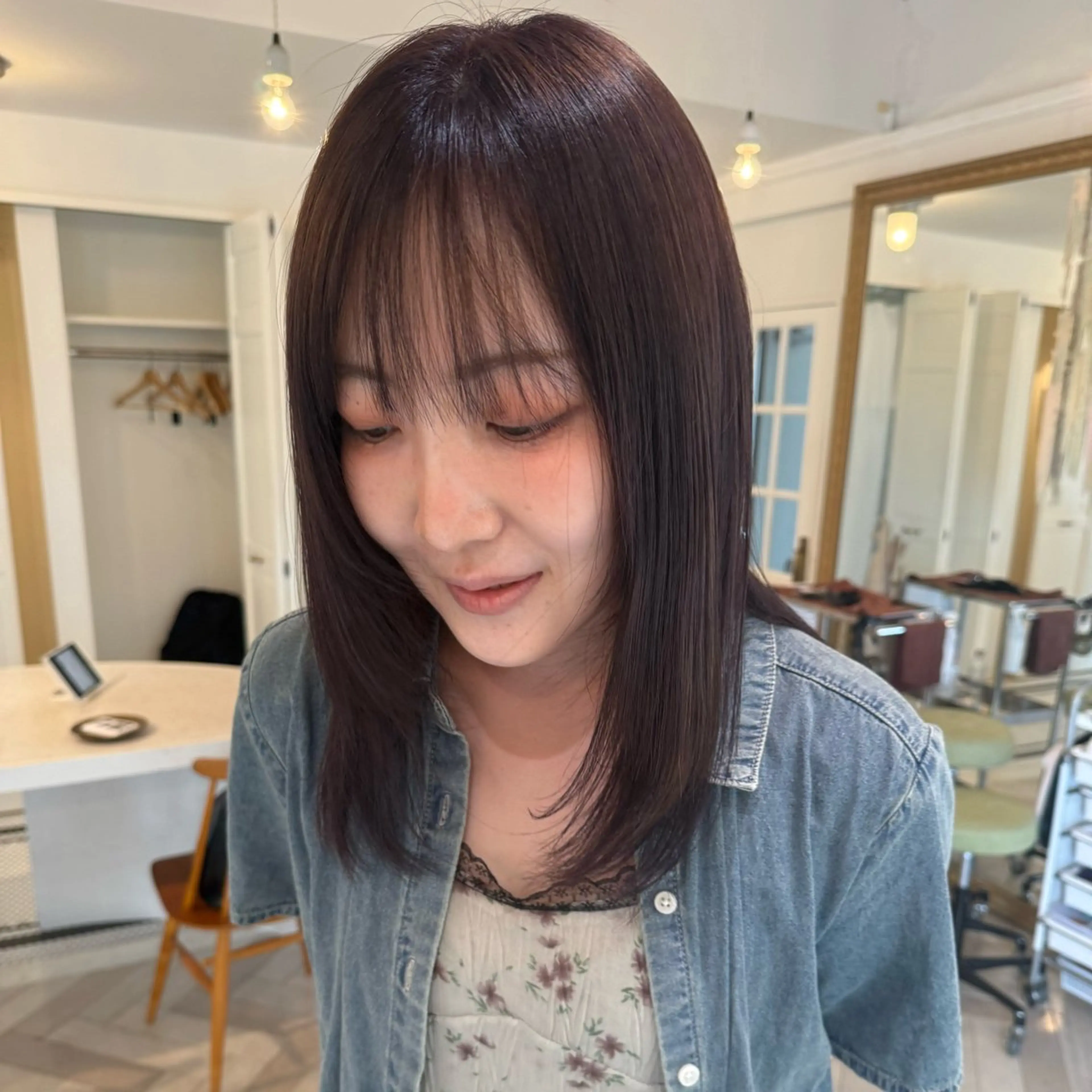 カラー ヘアカラー 升方 楓のヘアスタイル