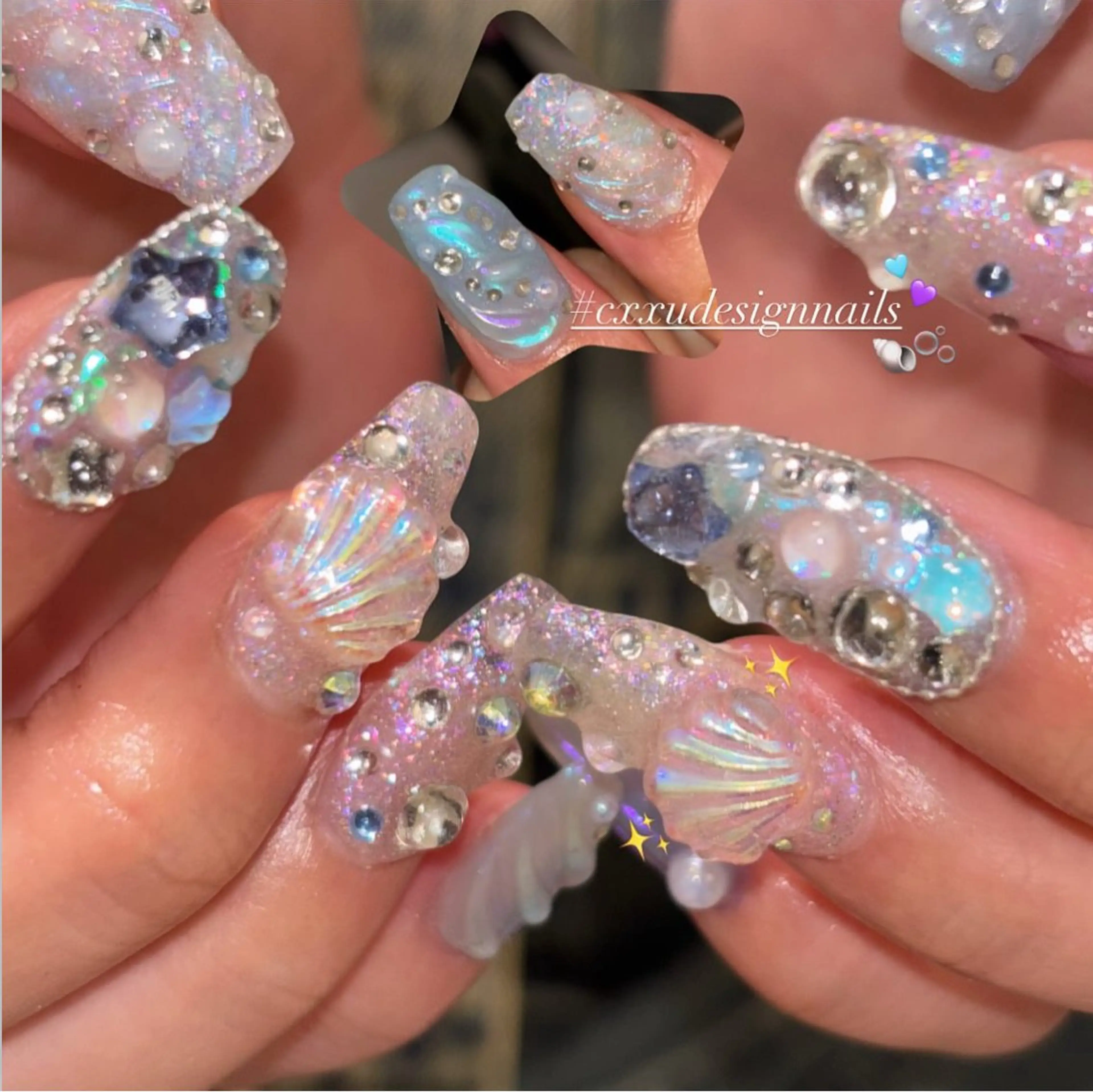 ネイル ハンドネイル 🐬Cxxu° Nail✝️のネイルデザイン