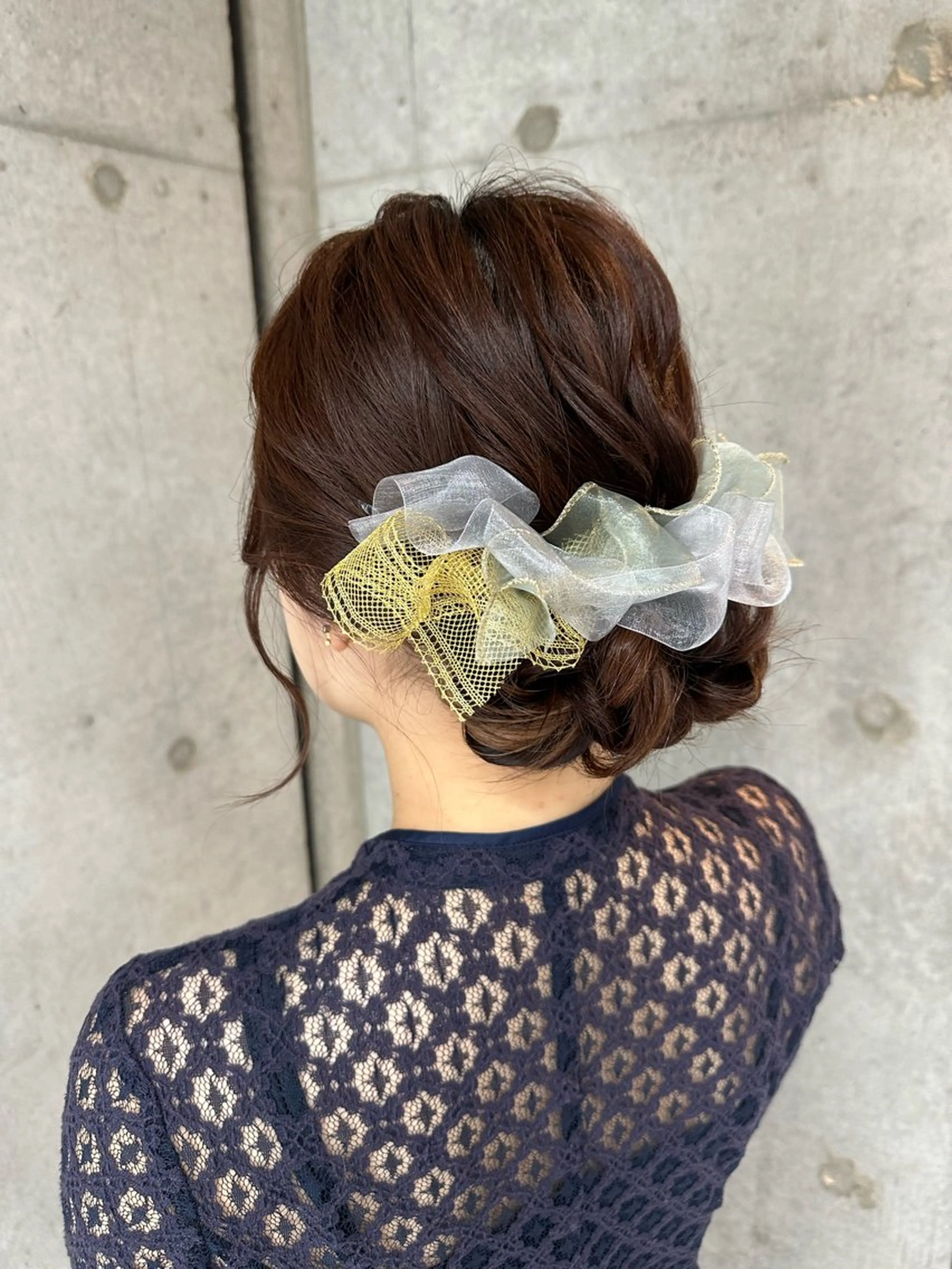 セミロング ヘアアレンジ 女性に人気♪ はやしほのかのヘアスタイル