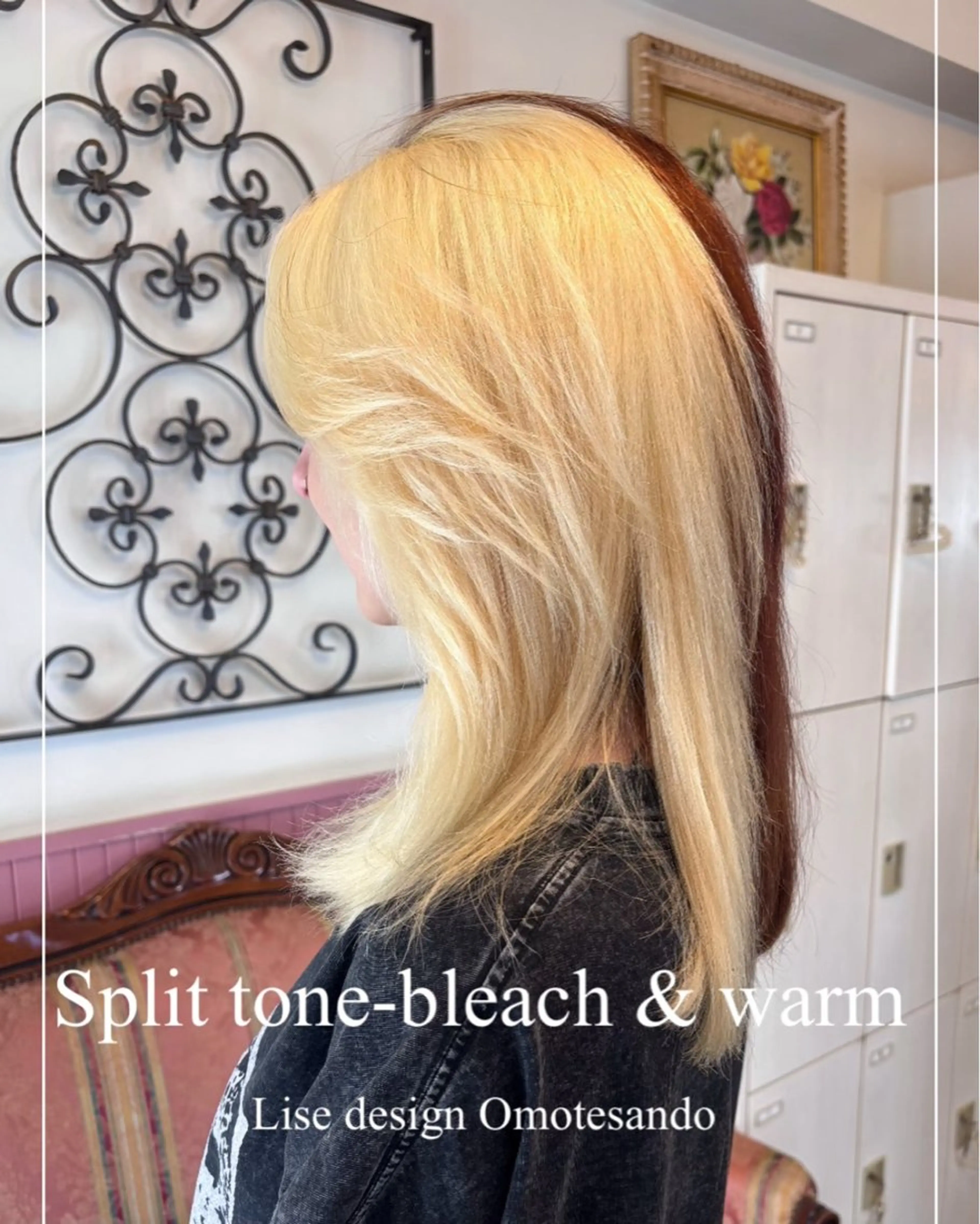 セミロング カラー メンズ ヘアカラー ヘアセット 表参道Lise おおいしおりのヘアスタイル