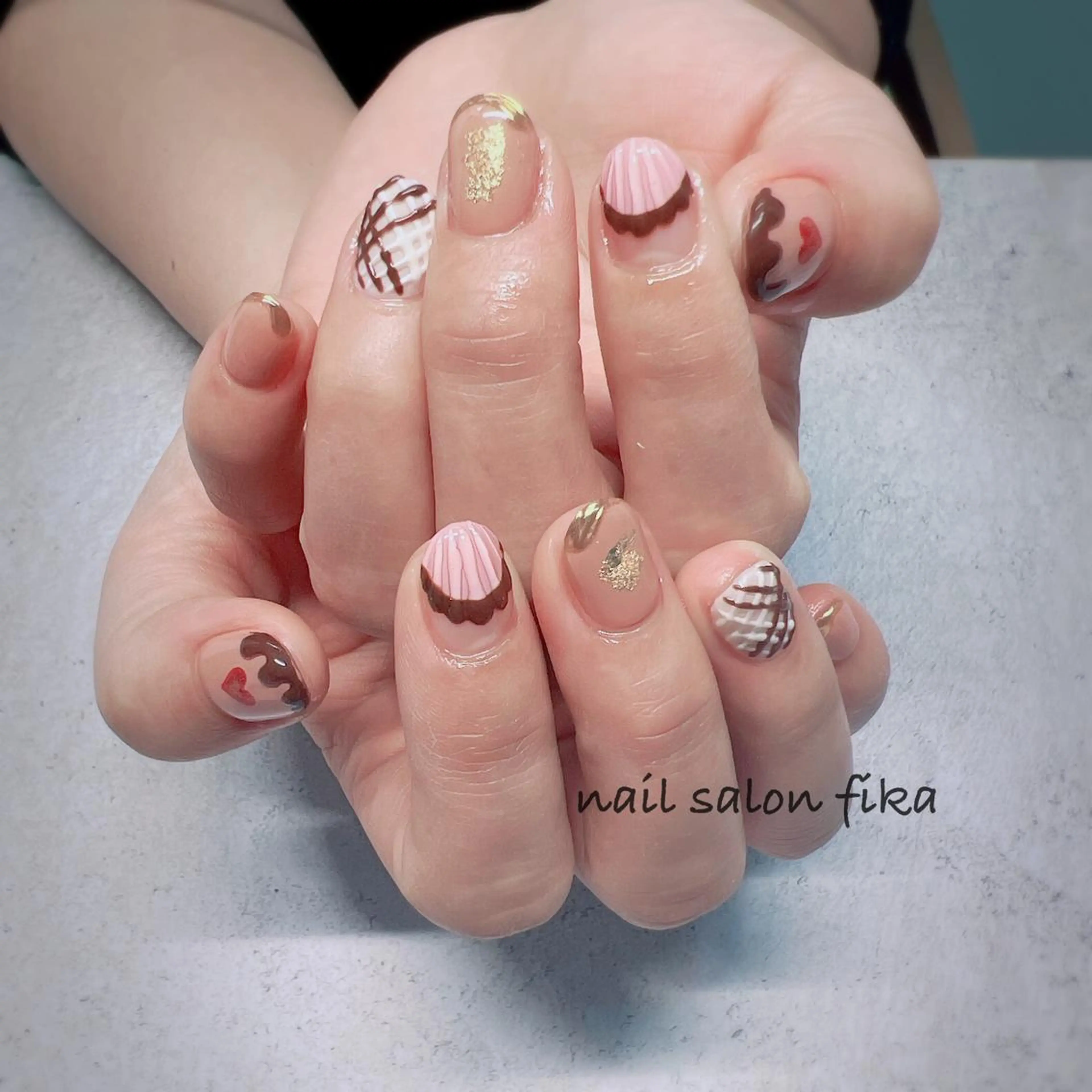 ネイル バレンタイン nail salon fikaのネイルデザイン