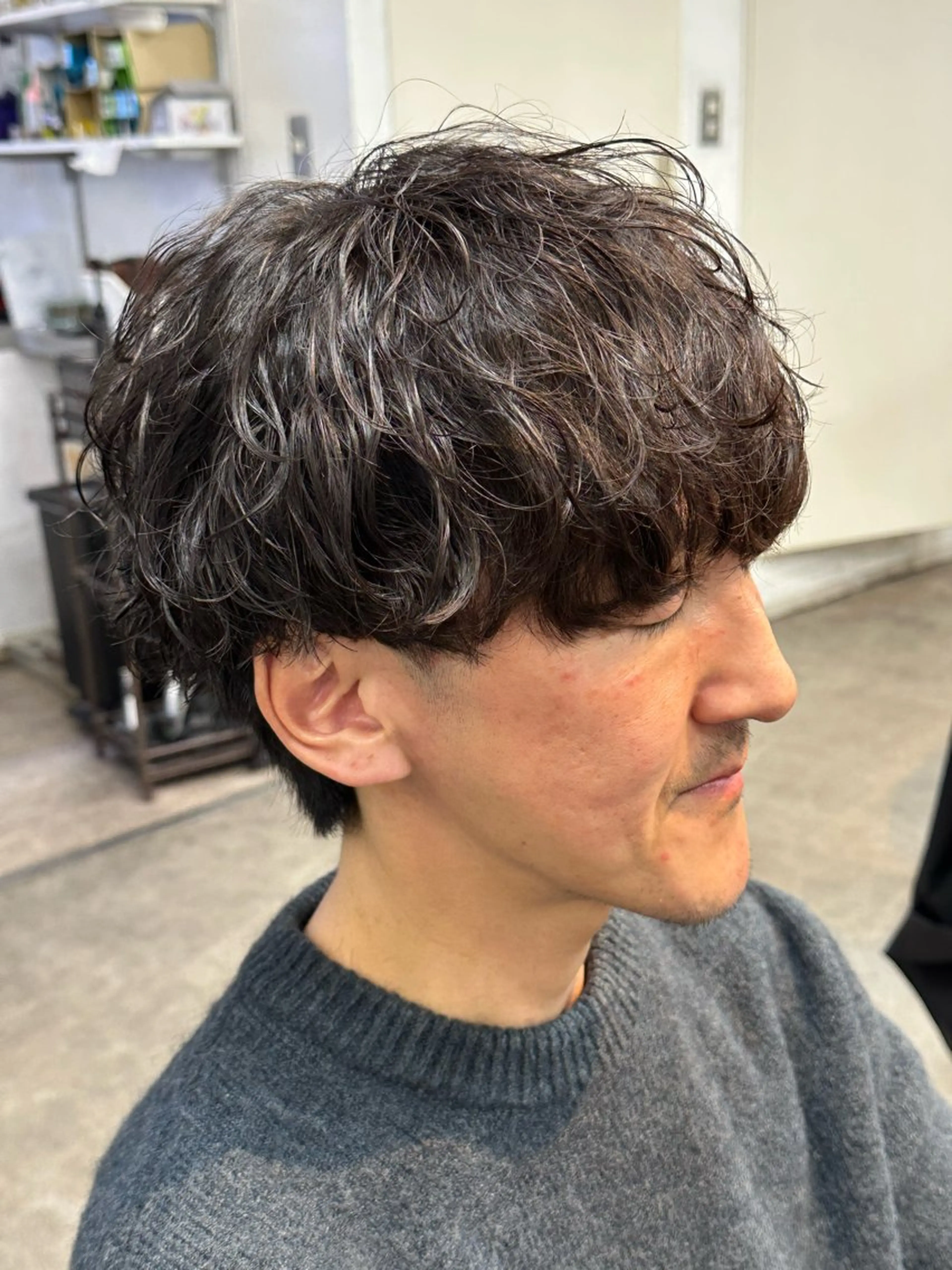 パーマ メンズ マッシュ メンズパーマ 学生(メンズ向け) メンズツイストパーマ ツイストスパイラルパーマ カット パーマ fifth men's原宿所属・fifth/原宿/ シャドウパーマ/カズのヘアスタイル