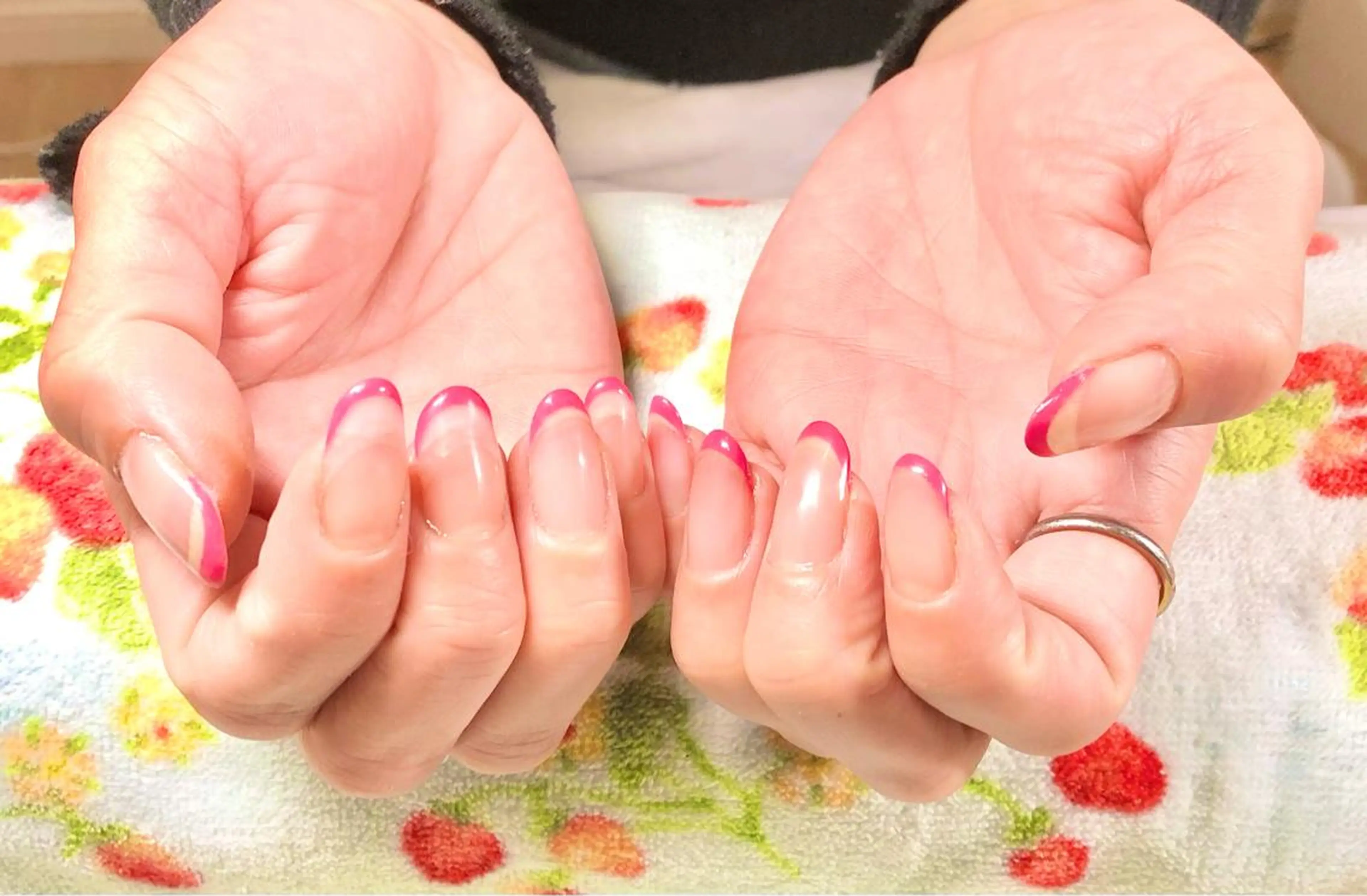 ネイル フレンチネイル ピンク ハンドネイル Tairacchi ﾀｲﾗｯﾁのエステ・リラクイメージ
