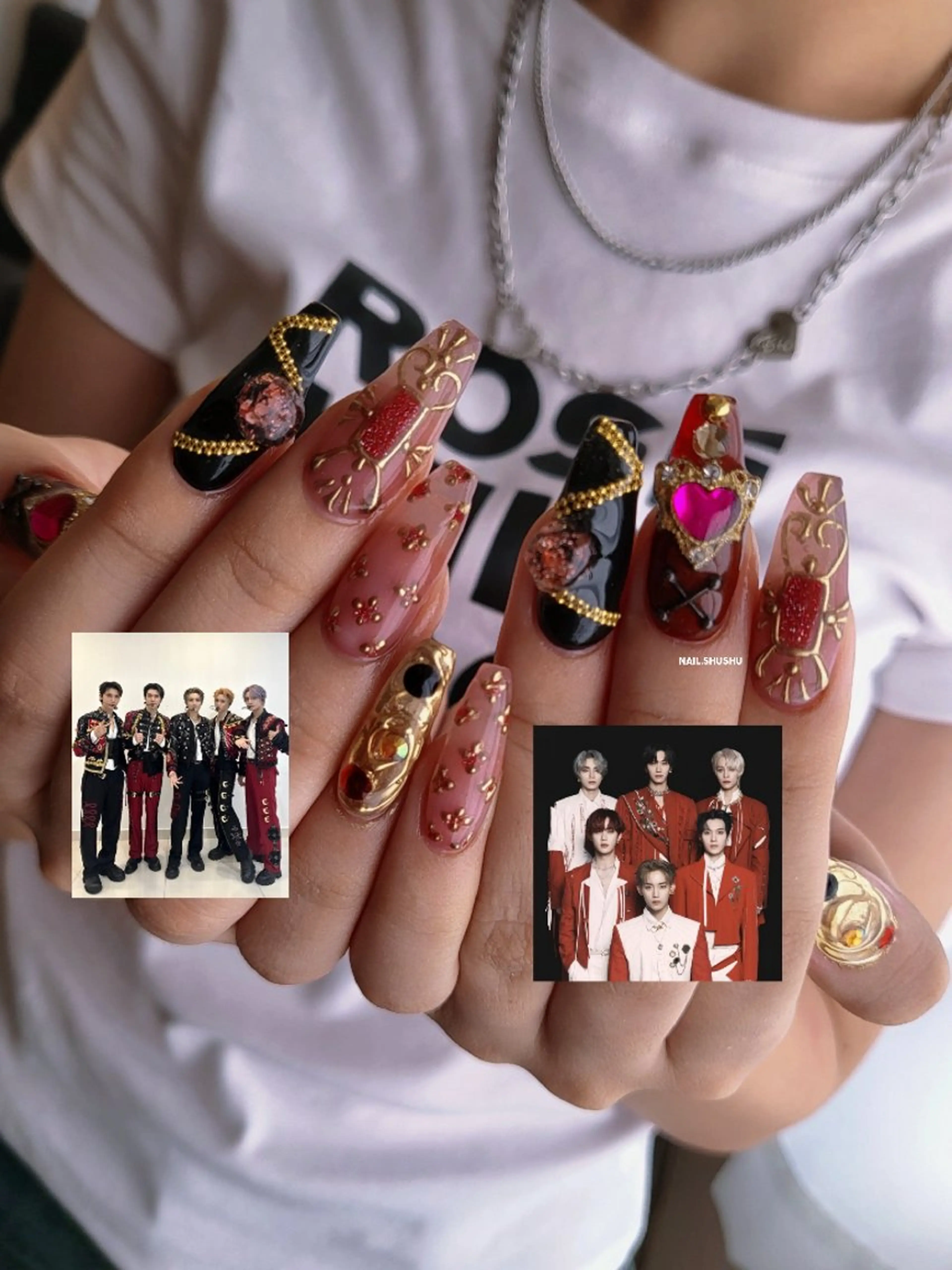 ネイル 3dパーツ/流行り 👧shushu❤️のネイルデザイン