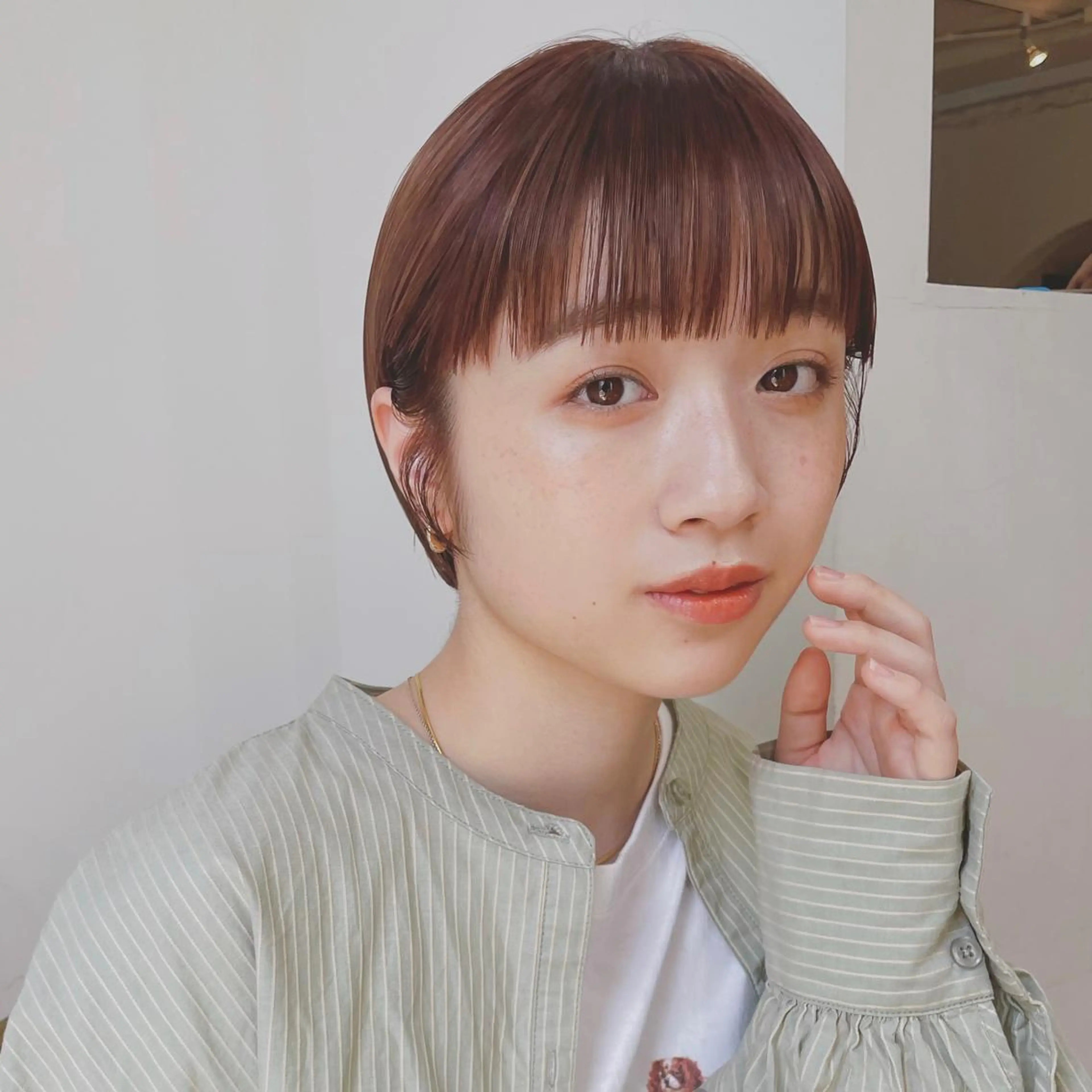 ショート カラー ヘアカラー トリートメント fithue ボブ〻kotonoのヘアスタイル