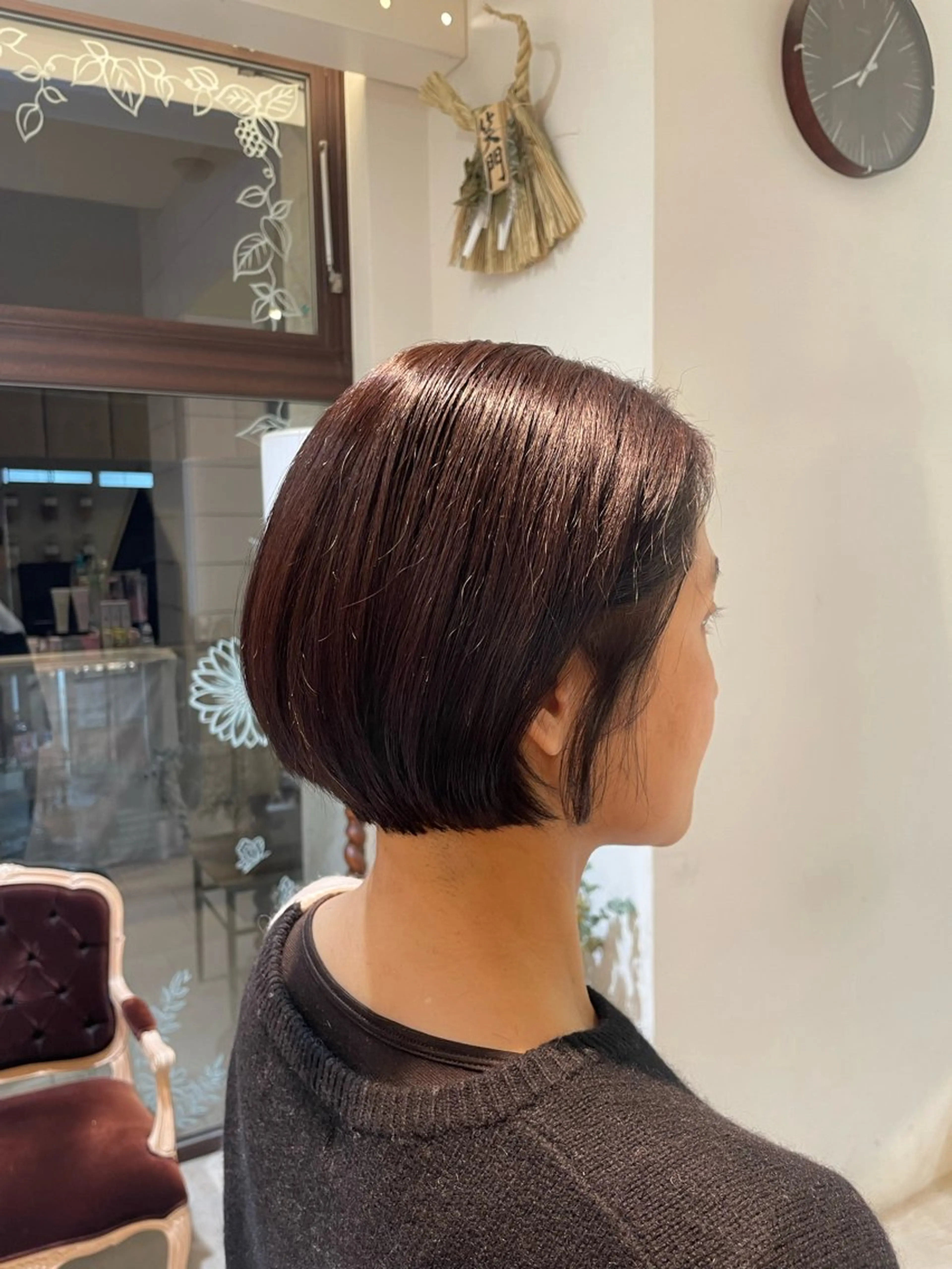 ショート カラー ボブ トリートメント カット オブヘア  宮前平所属・🌼岩田 千夏🌼のヘアスタイル