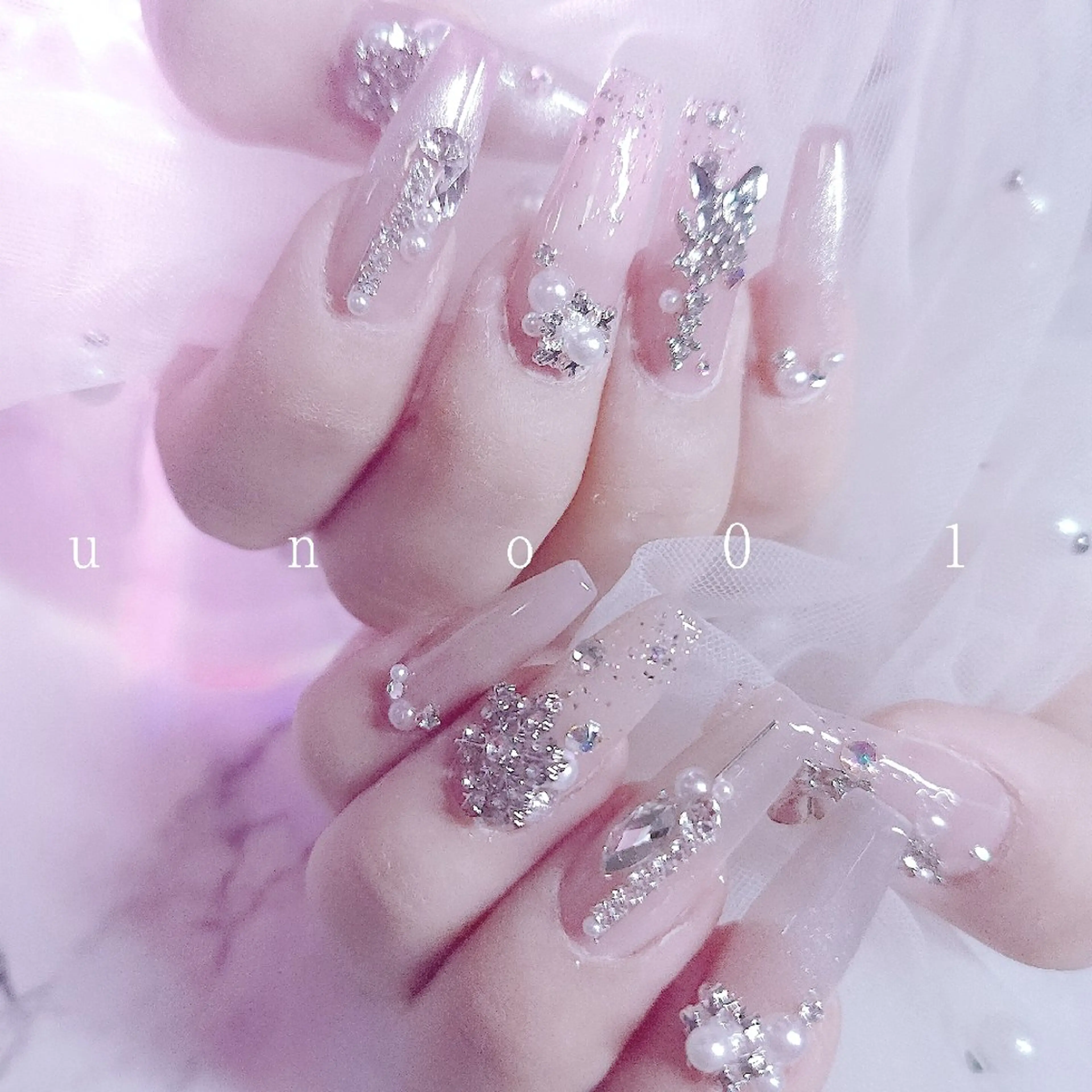 ネイル アートネイル ミディアムネイル ハンドネイル u   n   o  n a i l 01のネイルデザイン