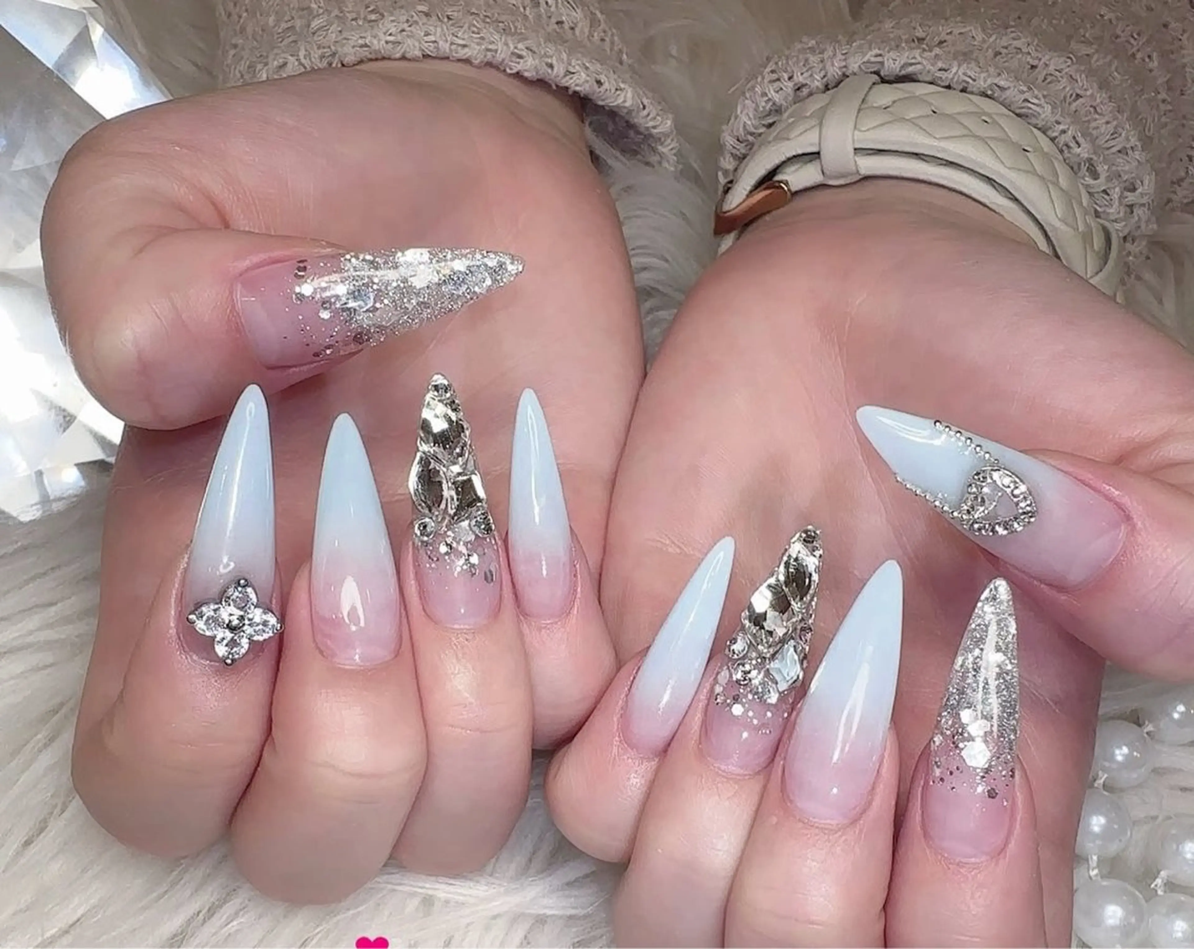 ネイル 韓国ネイル 持ち込み ニュアンスネイル ネイルチップ ハンドネイル TABI ANA.CHUOのネイルデザイン