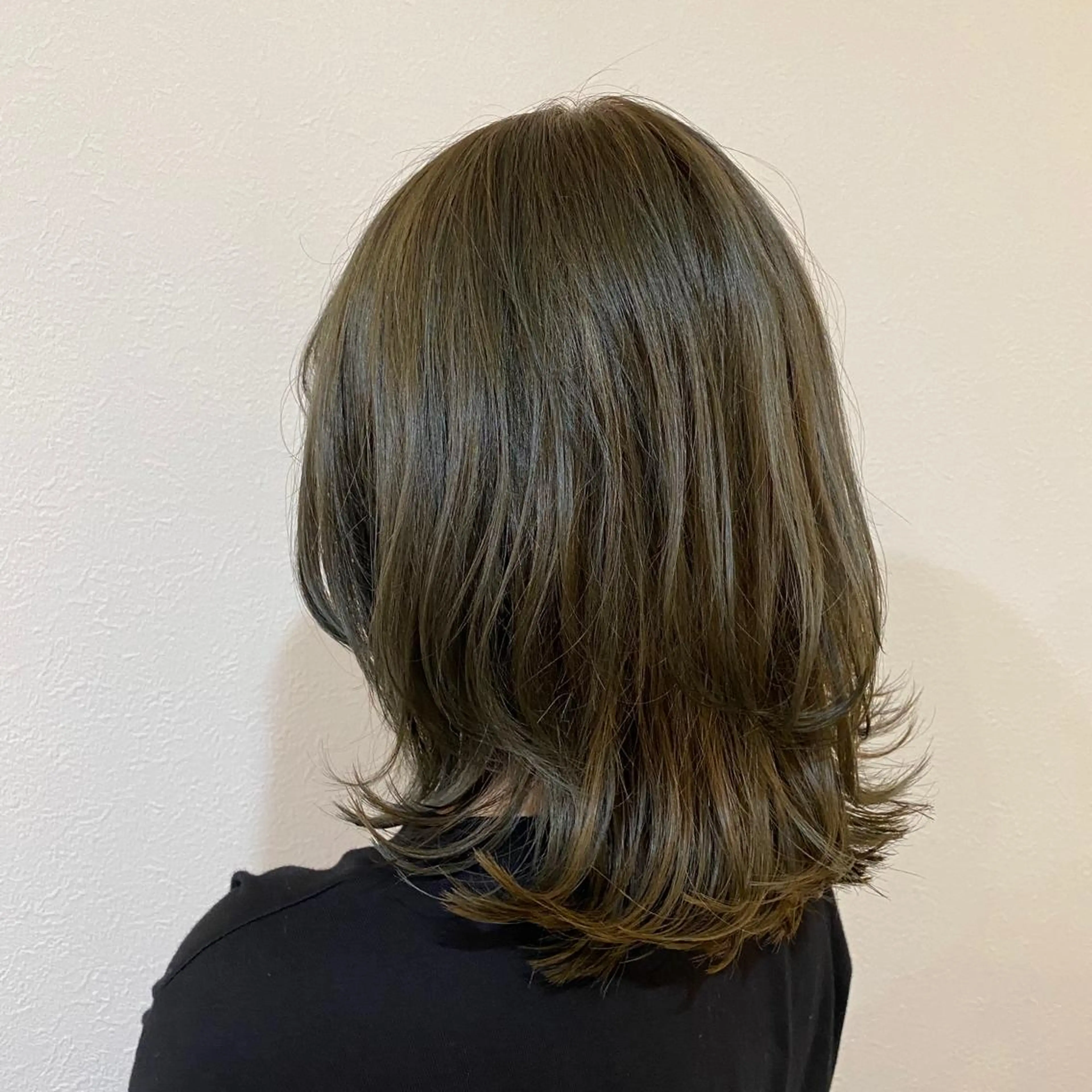 ミディアム カラー カット ヘアカラー トリートメント ✨髪質改善／艶カラー harunaのヘアスタイル