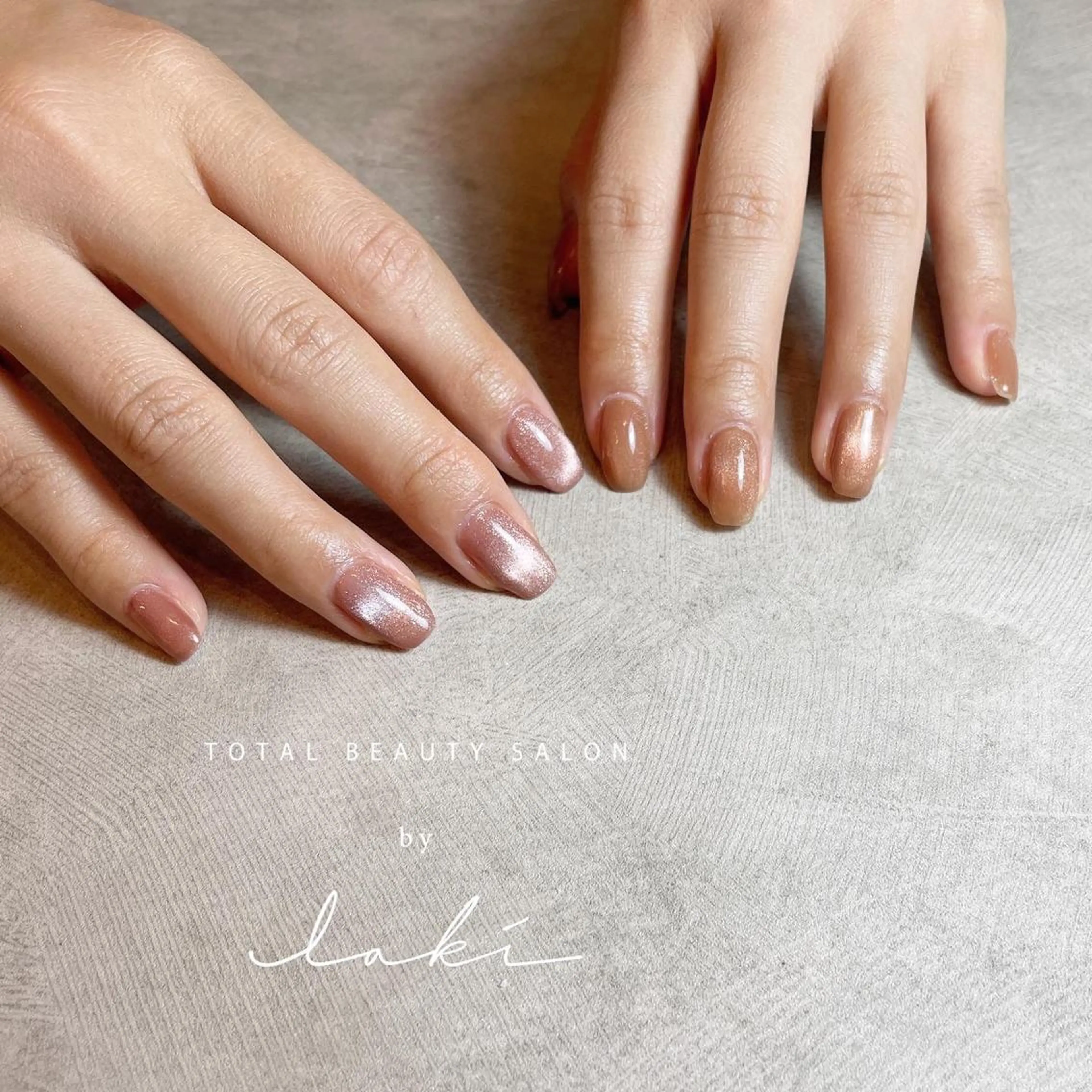 ネイル マグネットネイル ニュアンスネイル ハンドネイル my&所属・my&_ maimiのネイルデザイン