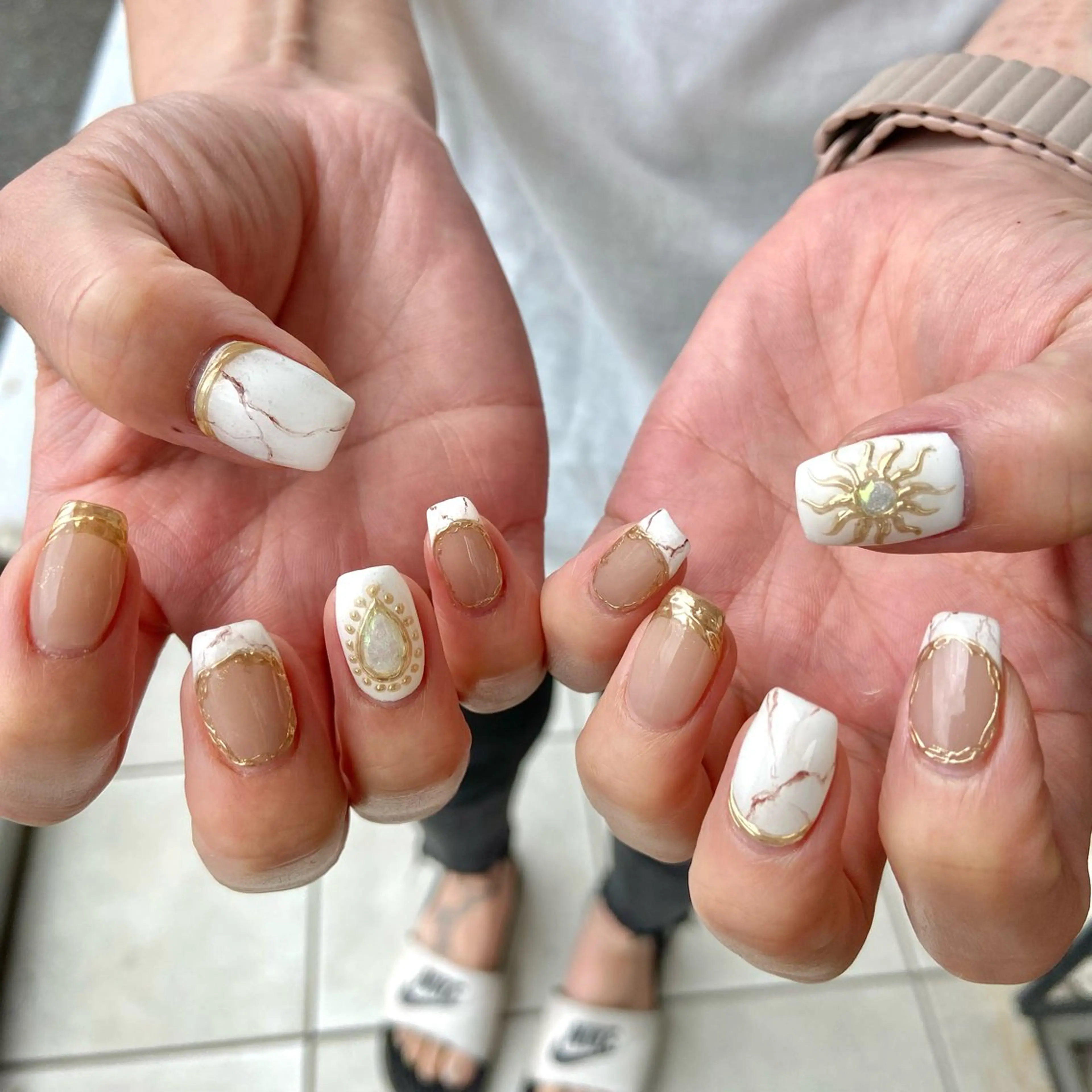 ネイル 夏ネイル ハンドネイル Allure小山店 Maiのネイルデザイン