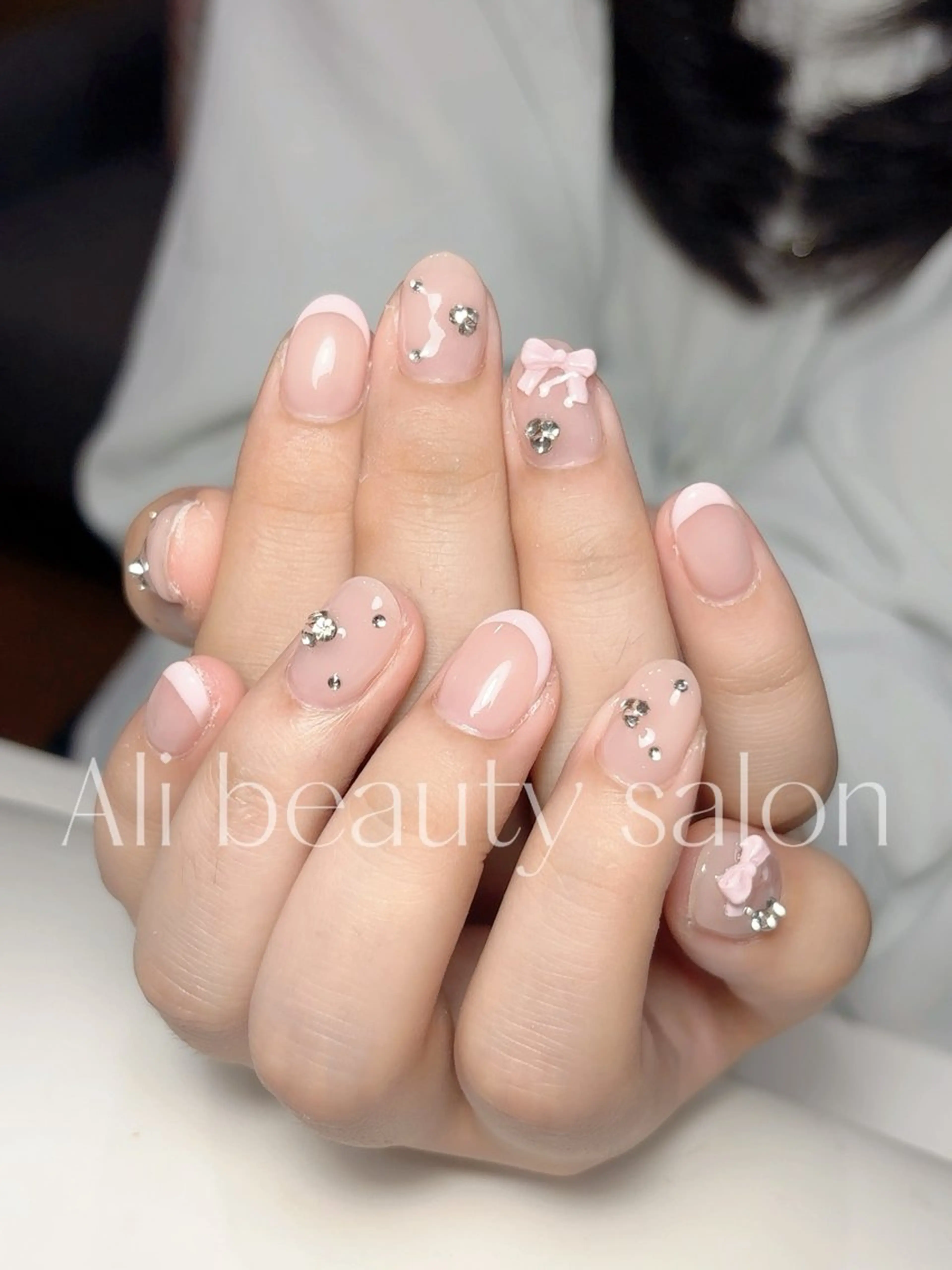 ネイル フレンチネイル 持ち込み ハンドネイル Ali 新小岩 ネイル専門のネイルデザイン