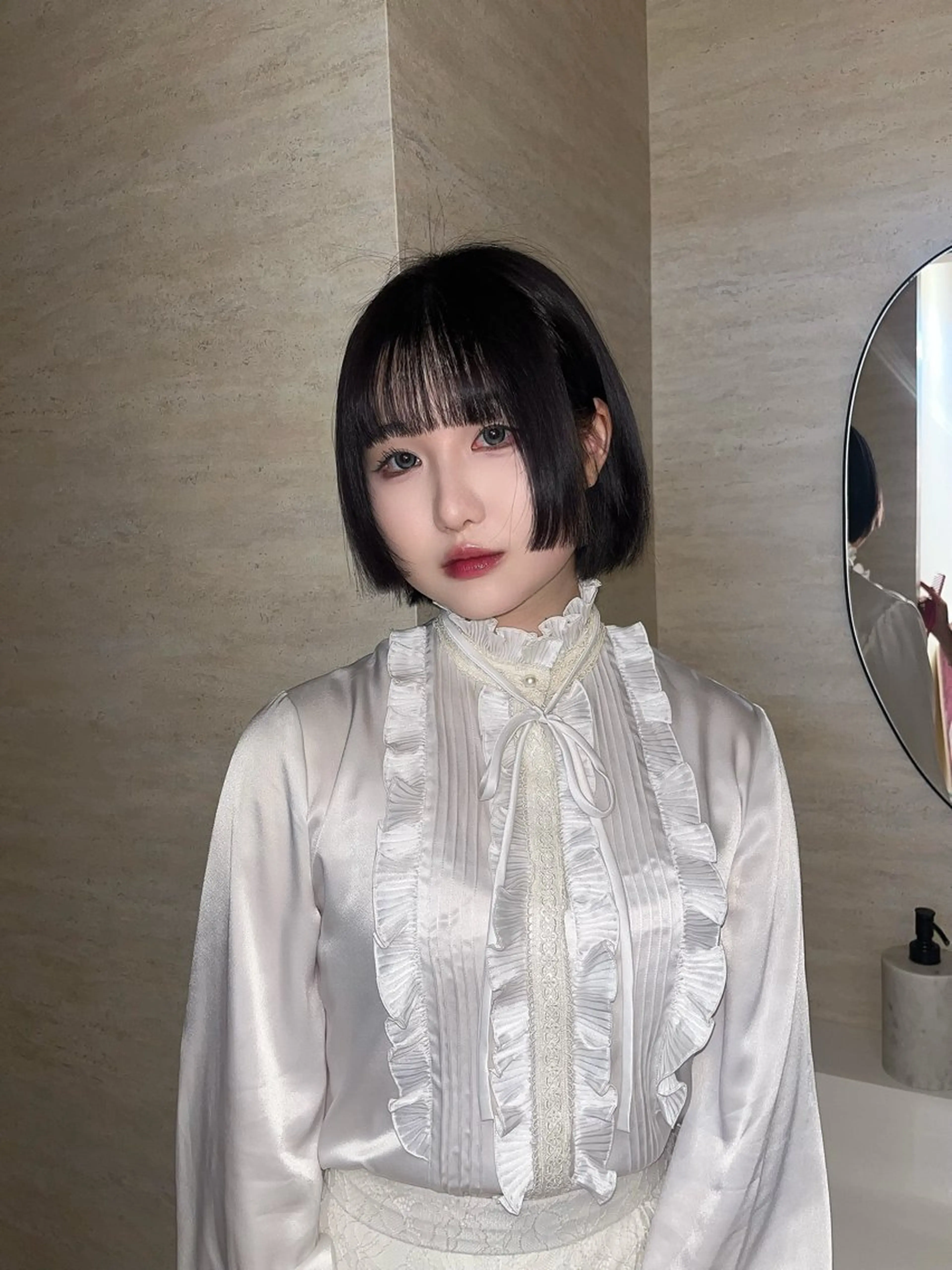 ショート カラー 柔らかい艶暖色 特化🫧姫汝のヘアスタイル