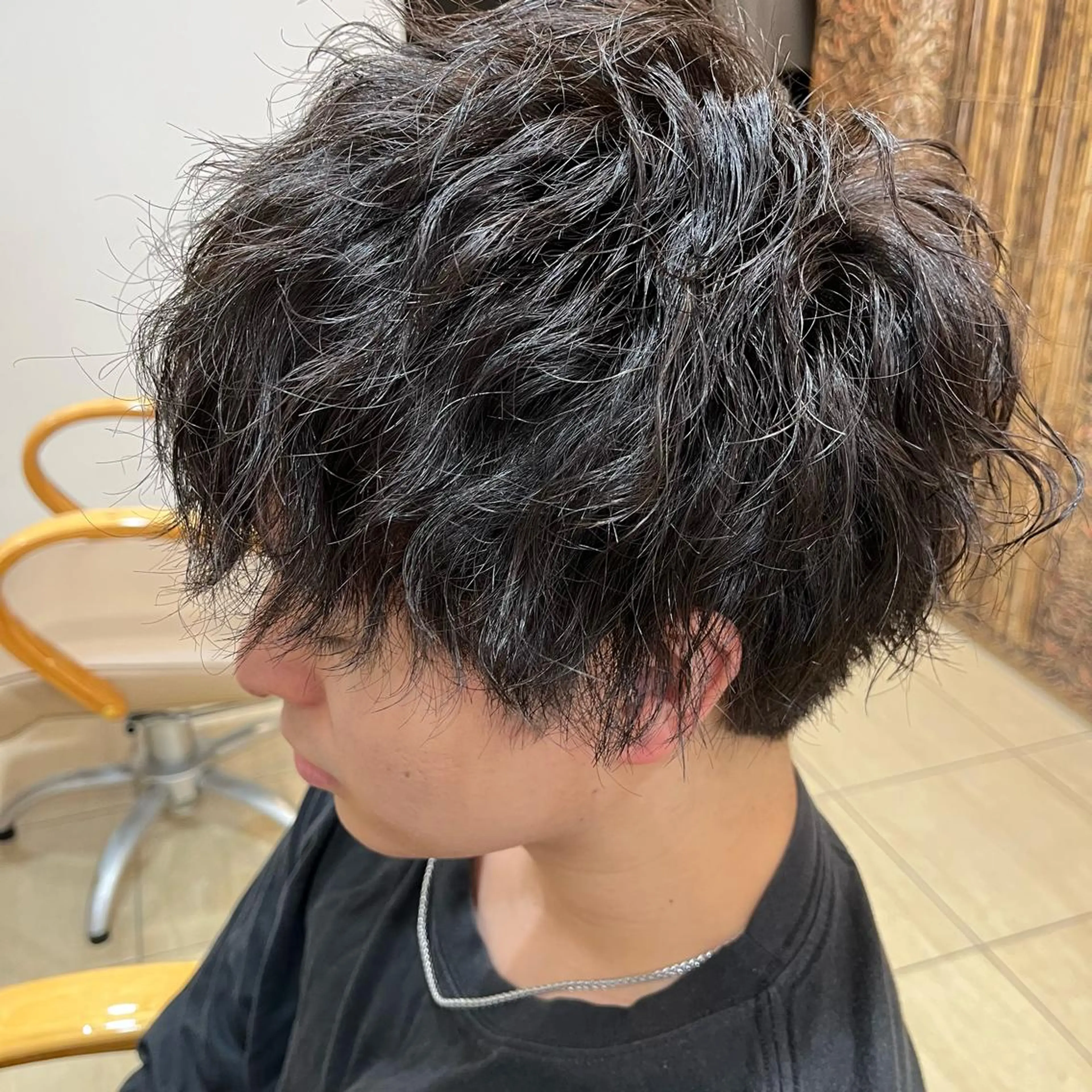 パーマ メンズ 美粧ほそや所属・斉藤 凜のヘアスタイル