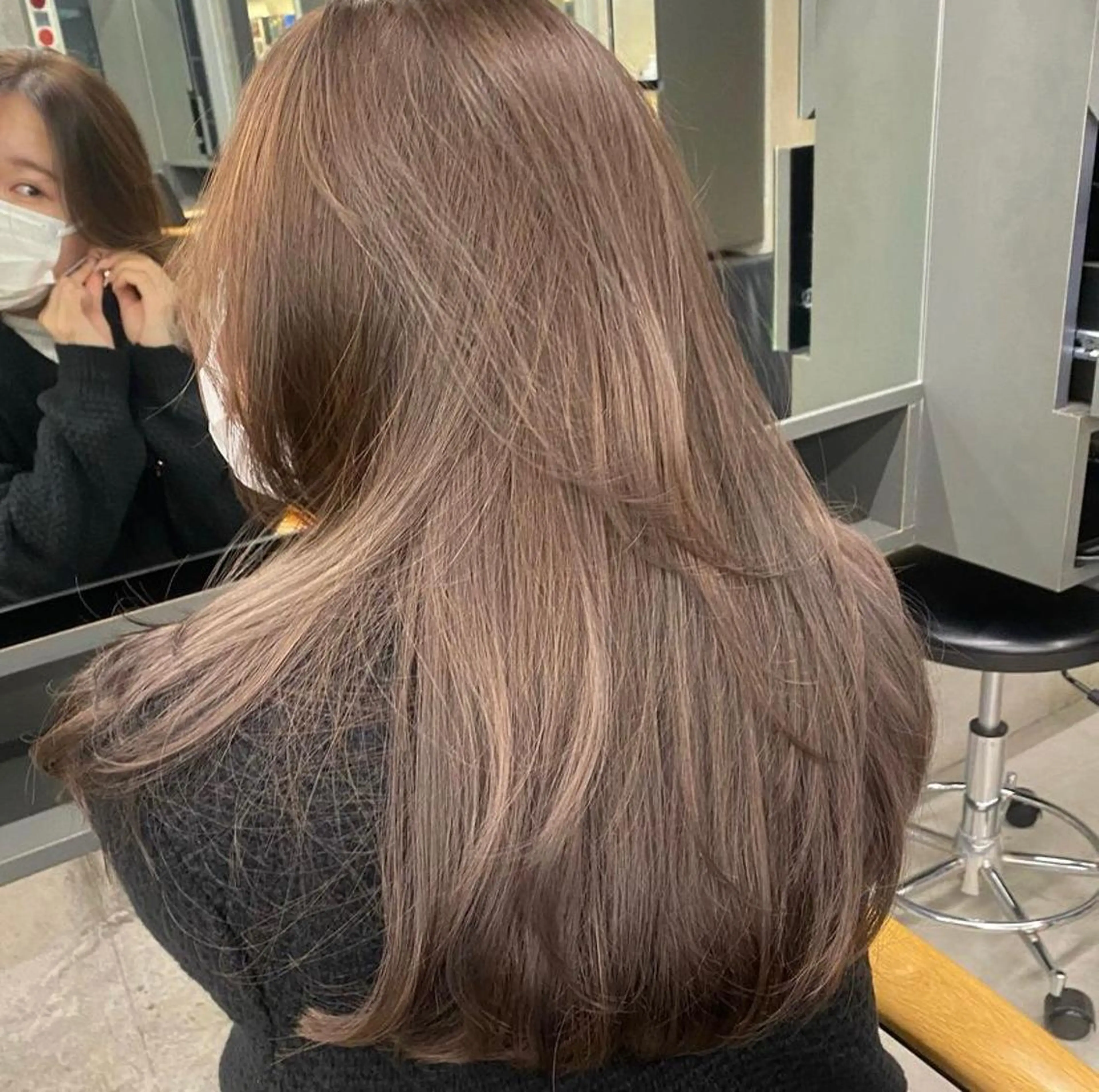 セミロング カラー カット ヘアカラー トリートメント レイヤー/柔色 カラー/SAkiのヘアスタイル