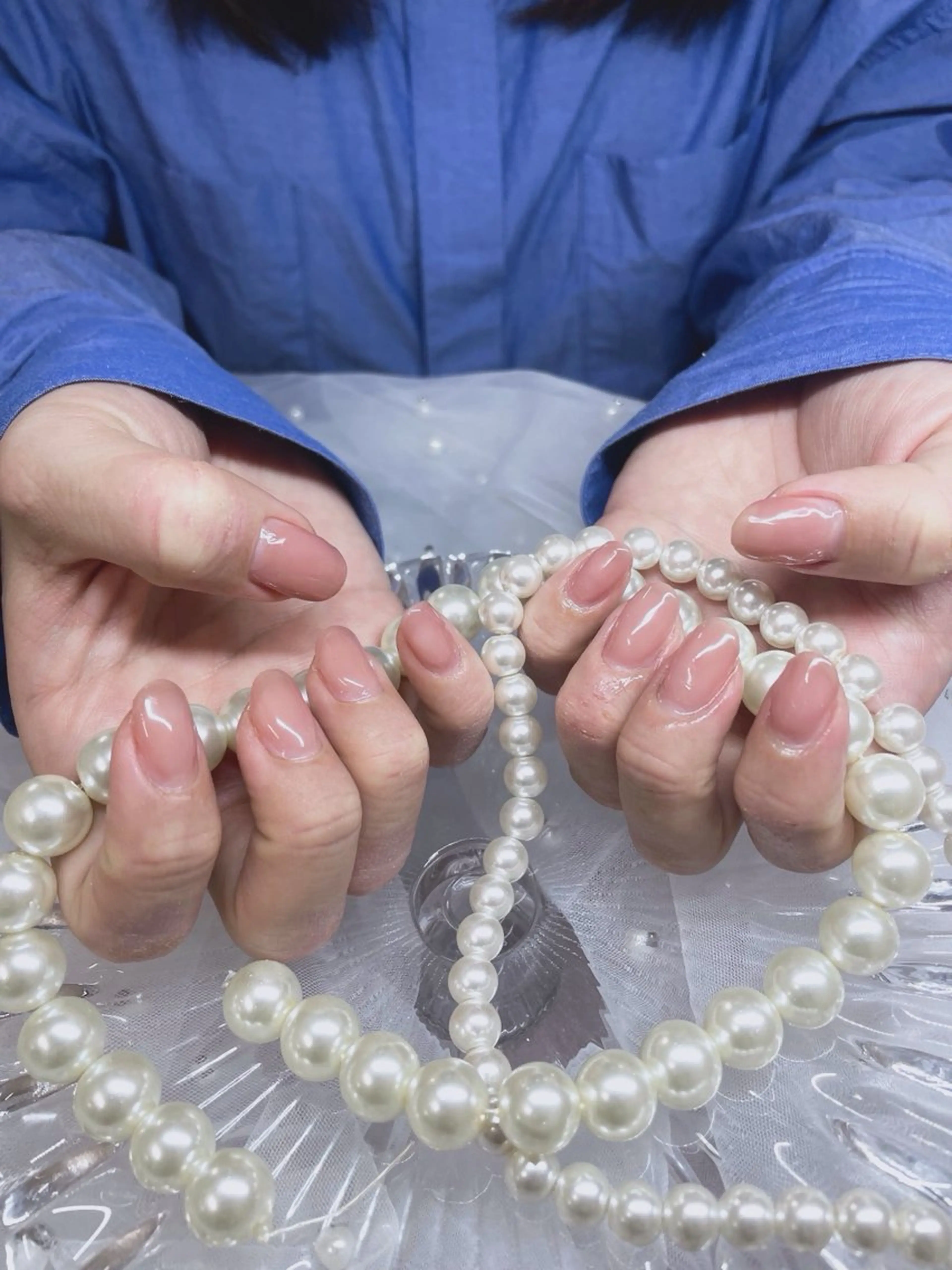 【ジェルオフ有】ワンカラー🤍マグネット.ミラー.フラッシュ可の写真