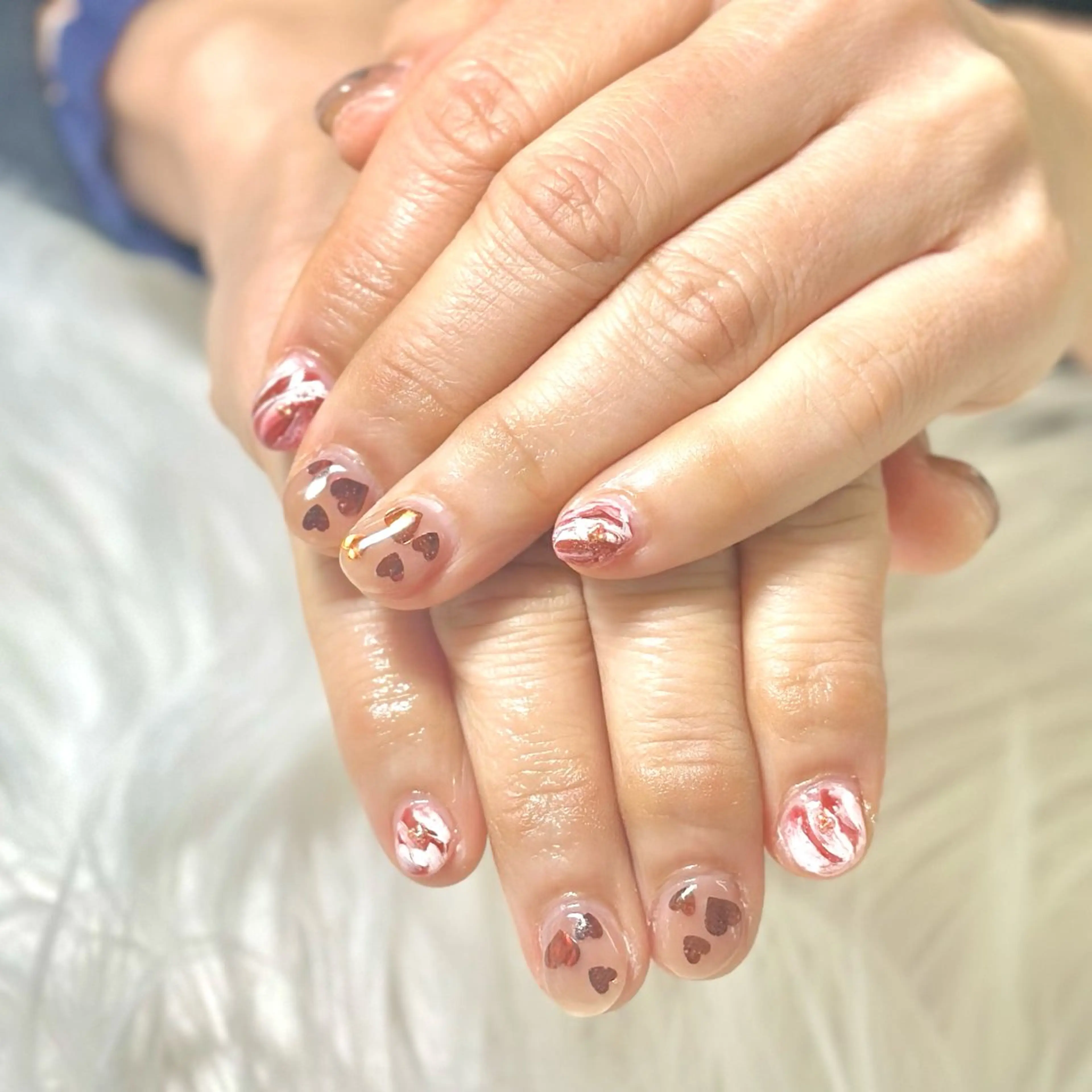 ネイル バレンタイン ハンドネイル はあとねいる Reinaのネイルデザイン