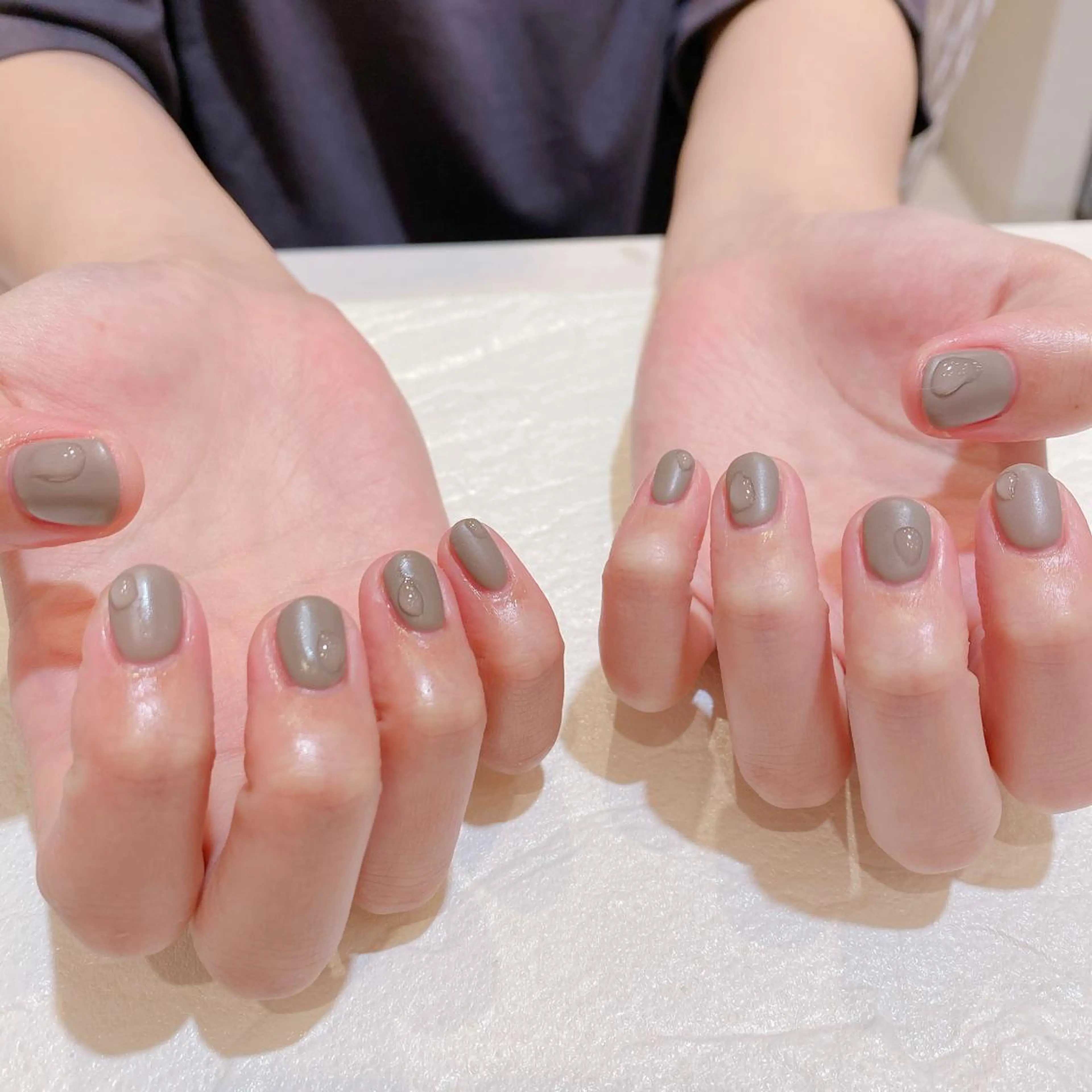 ネイル マットネイル ハンドネイル 鈴木 優菜のネイルデザイン