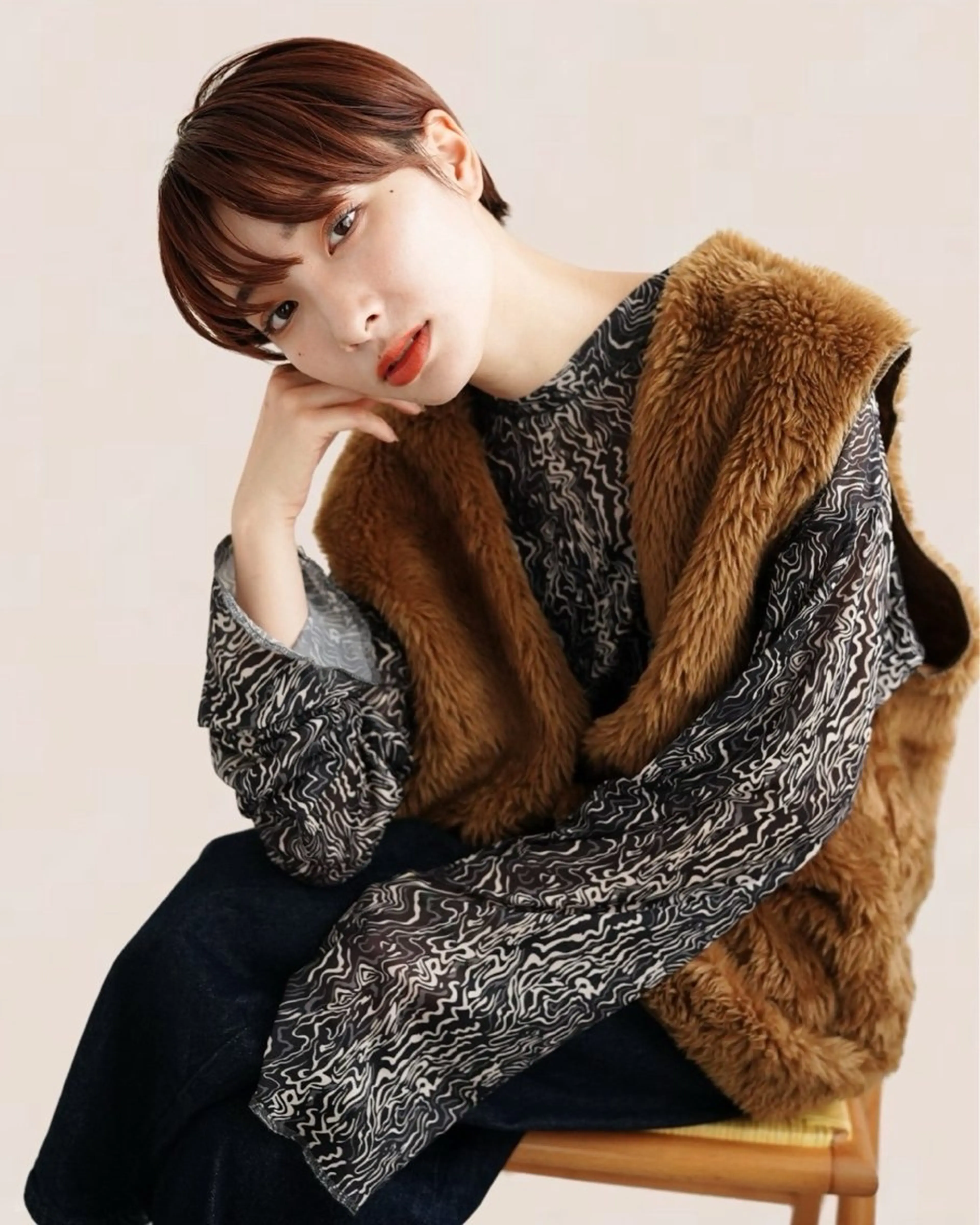 ショート カラー 銀座⚜️【脱白髪染め 美髪矯正】トグチのヘアスタイル