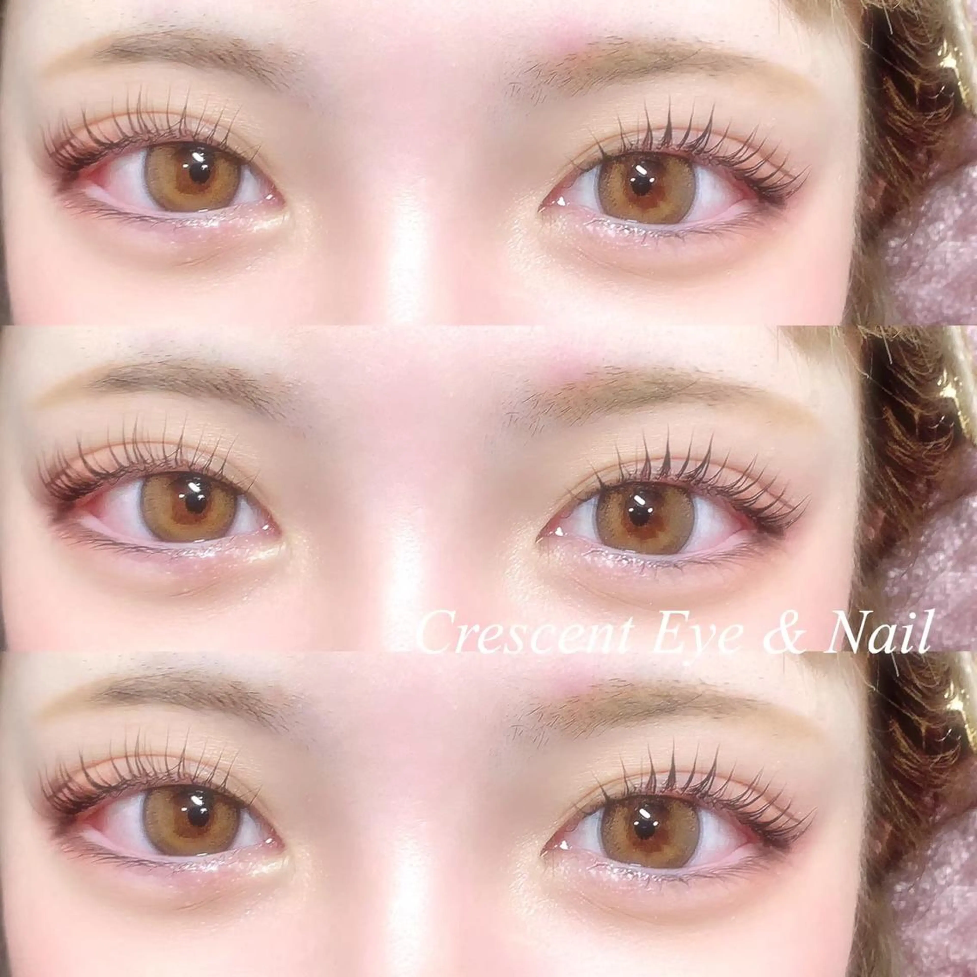 マツエク・マツパ パリジェンヌラッシュリフト Crescent Eye 福岡店のマツエク・マツパデザイン