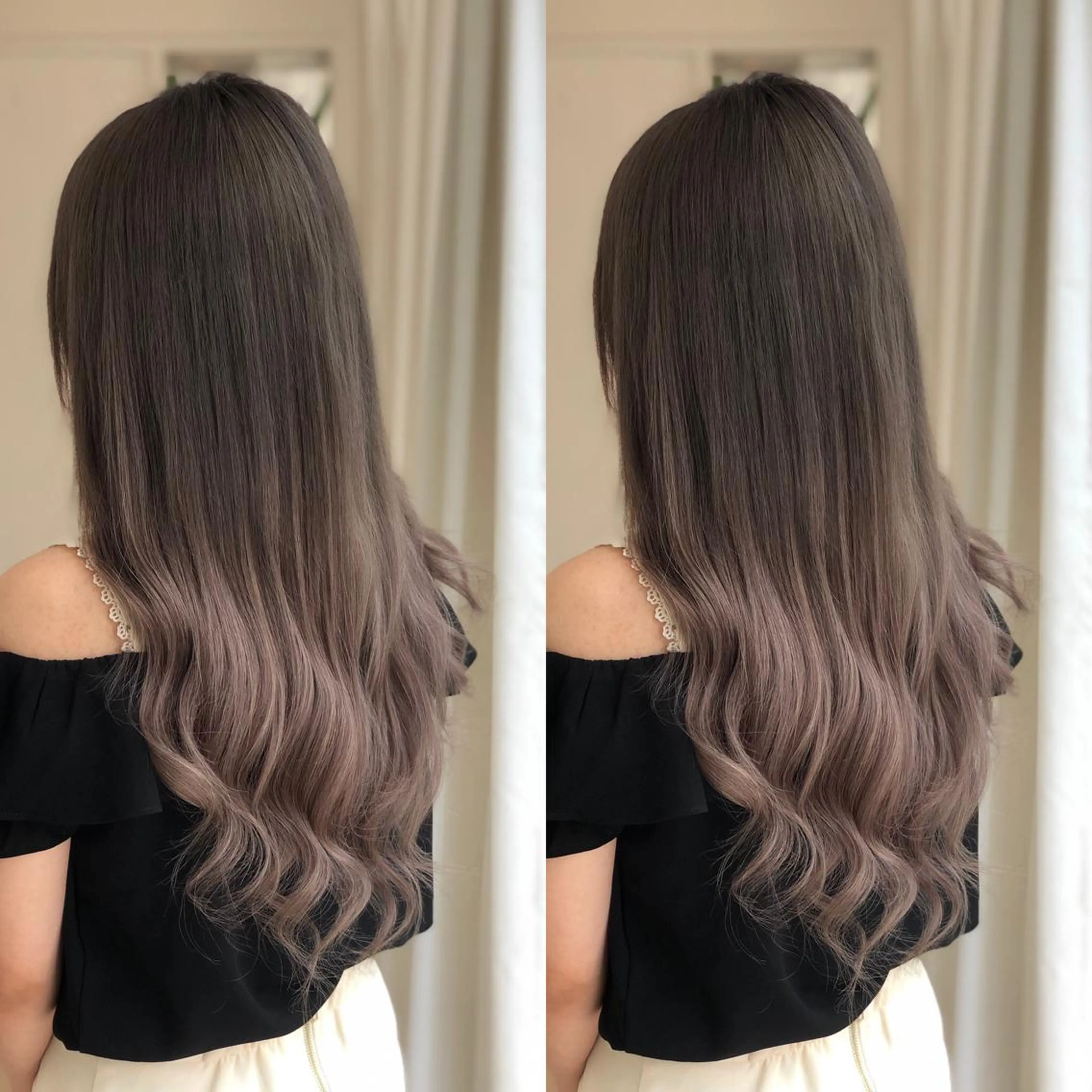 カット付🌈カラー＋プチトリートメント＋シールエクステ80本☆の写真