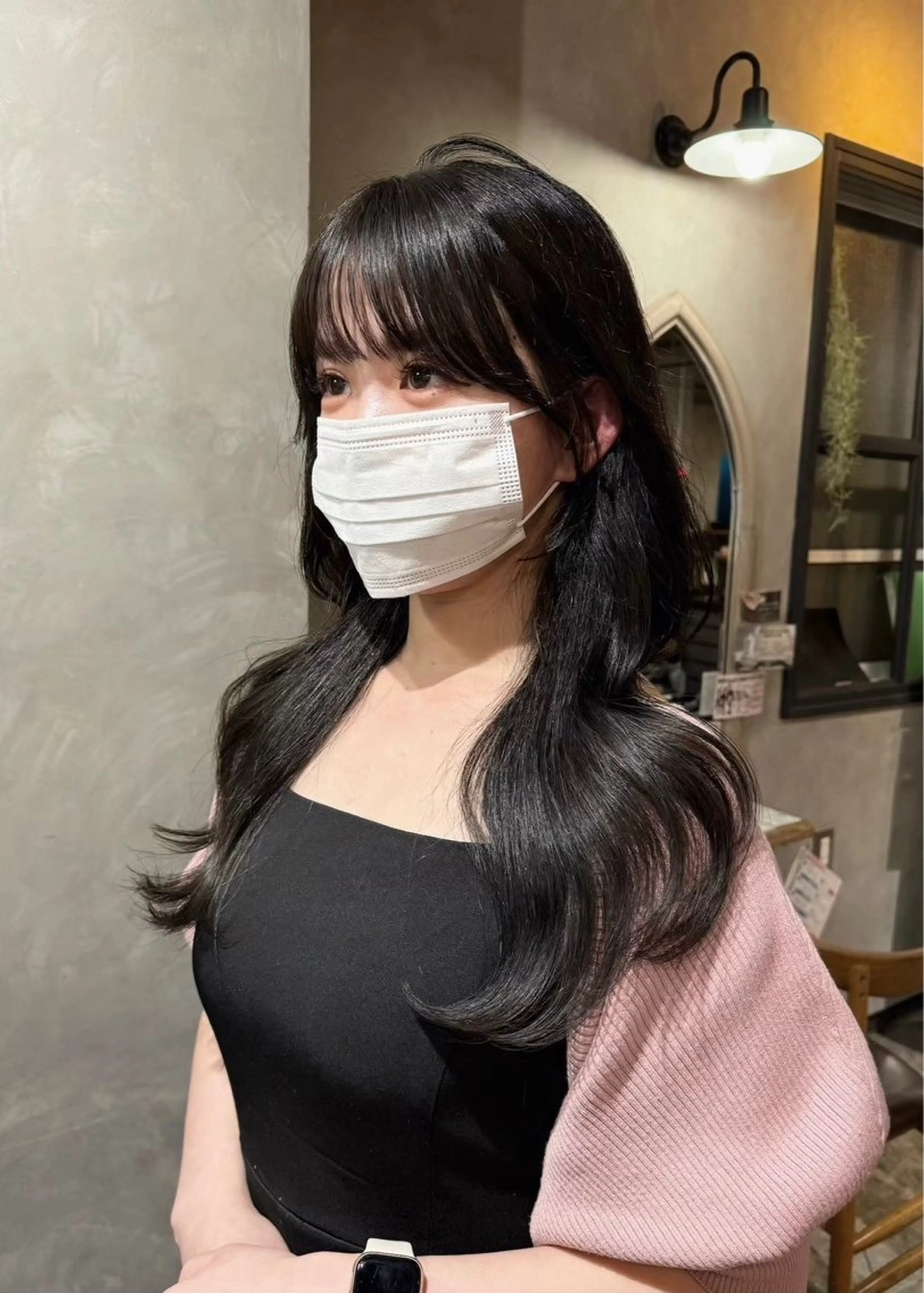 ロング レイヤーカット カット ヘアカラー トリートメント 清水 健吏/ 韓国ヘア/レイヤーのヘアスタイル